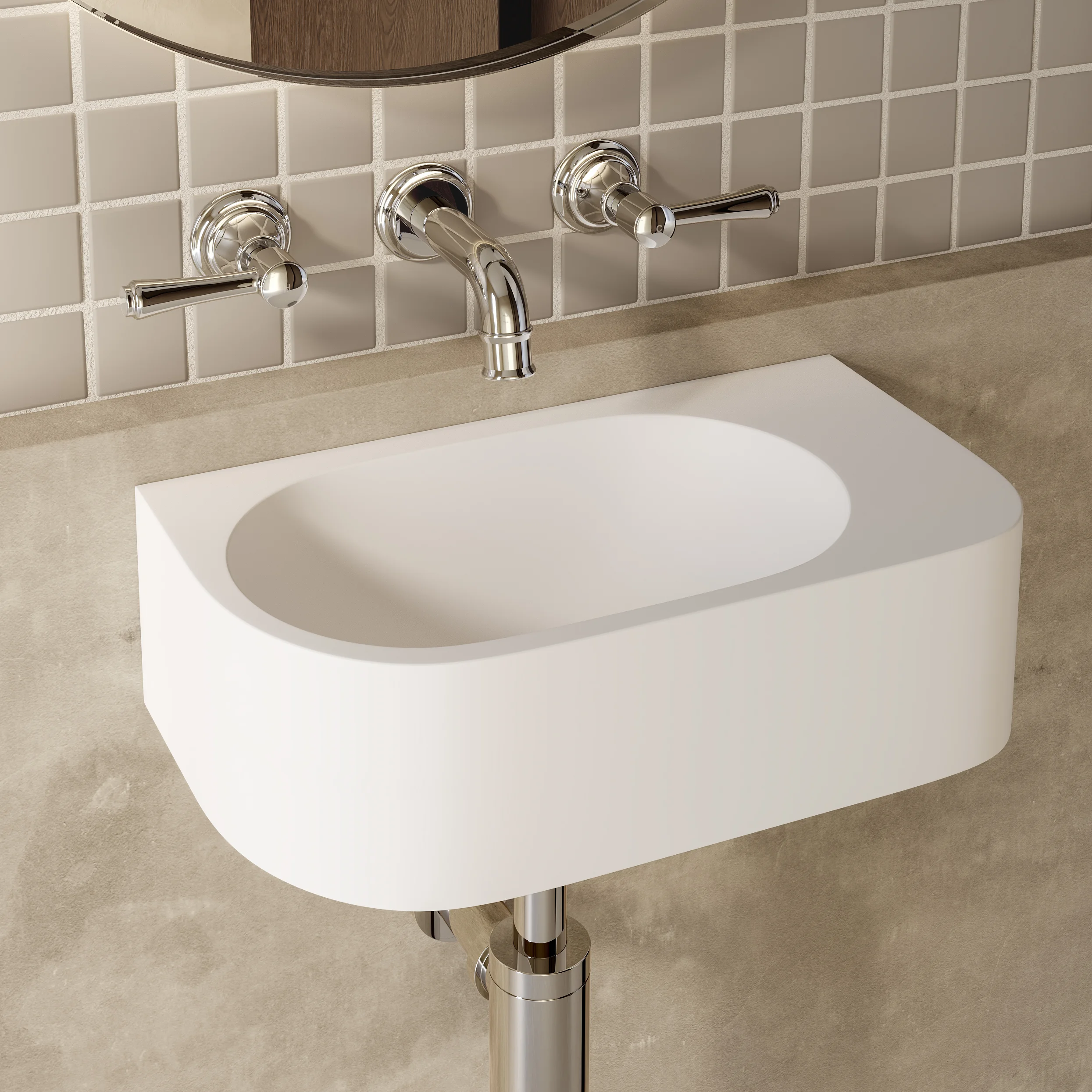 Kingsley Mini Wall Mounted Spout V2 CH