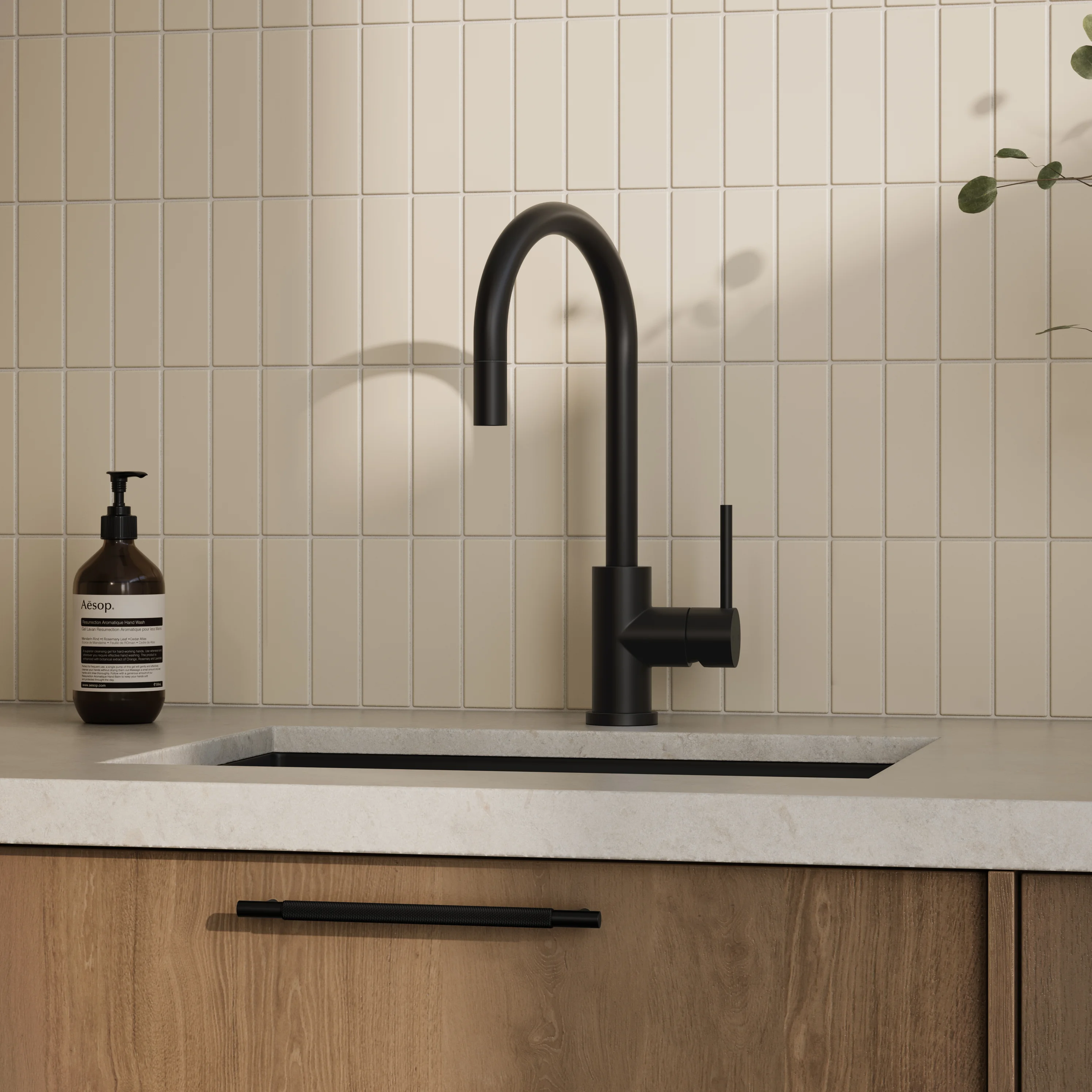 Cabinetry Pulls V2 Tezra Textured Pull 220mm MB