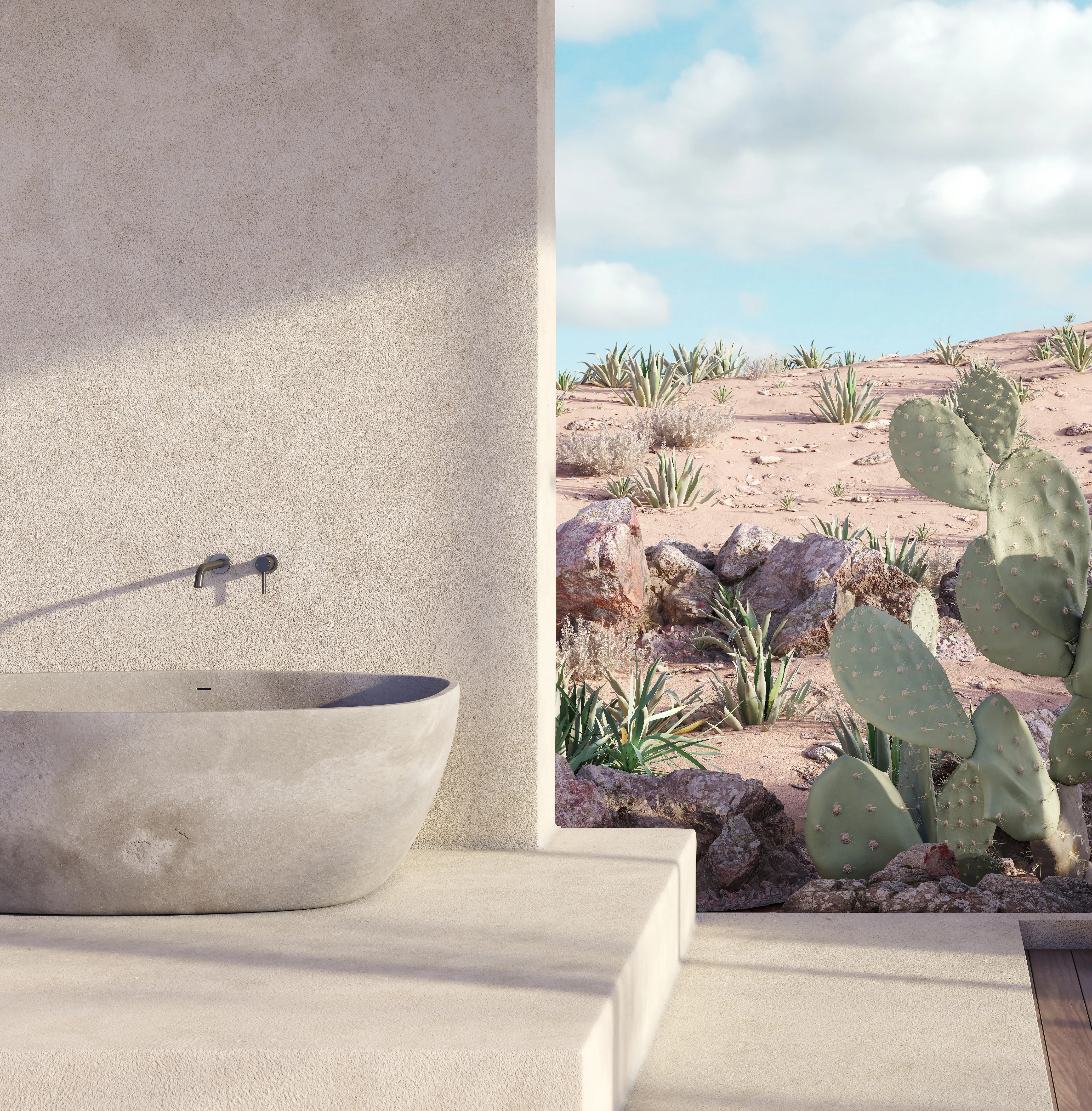 Sola Outdoor Shower Range BrushedGunmetal 01