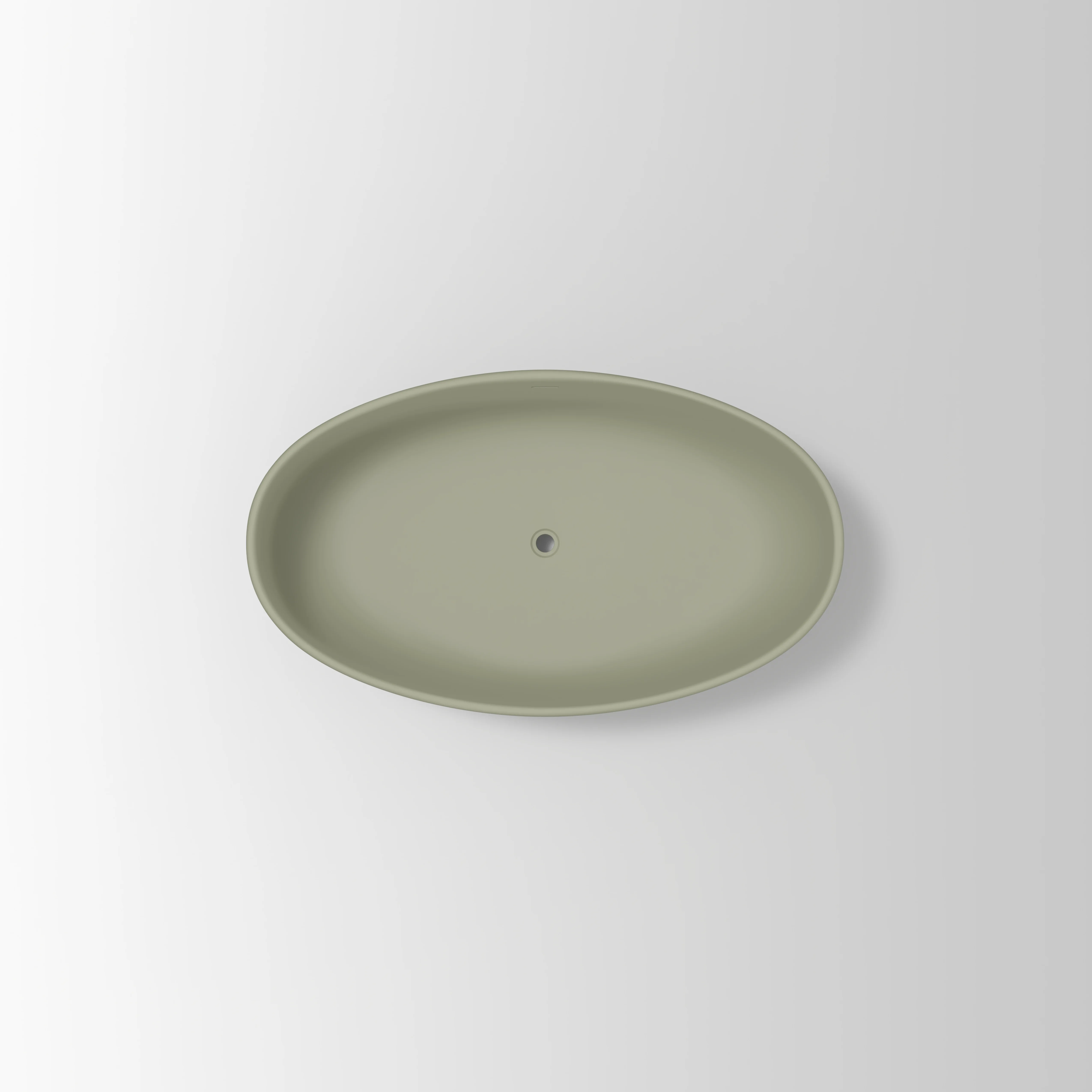 Melia Concrete Bath 1500mm - Green 3