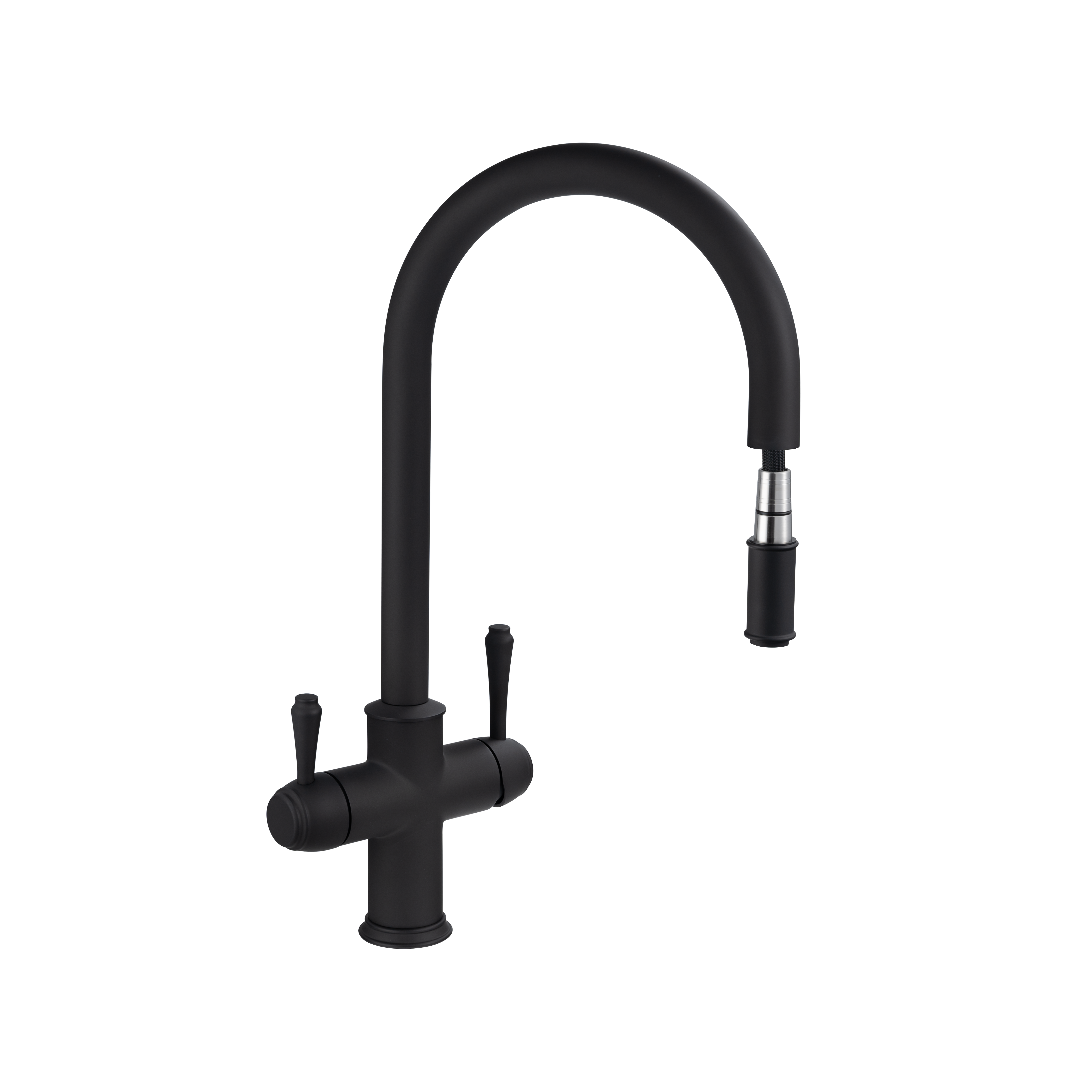 Kingsley-3-Way-Pull-Out-Filter-Tap Side Matte-Black-1 1