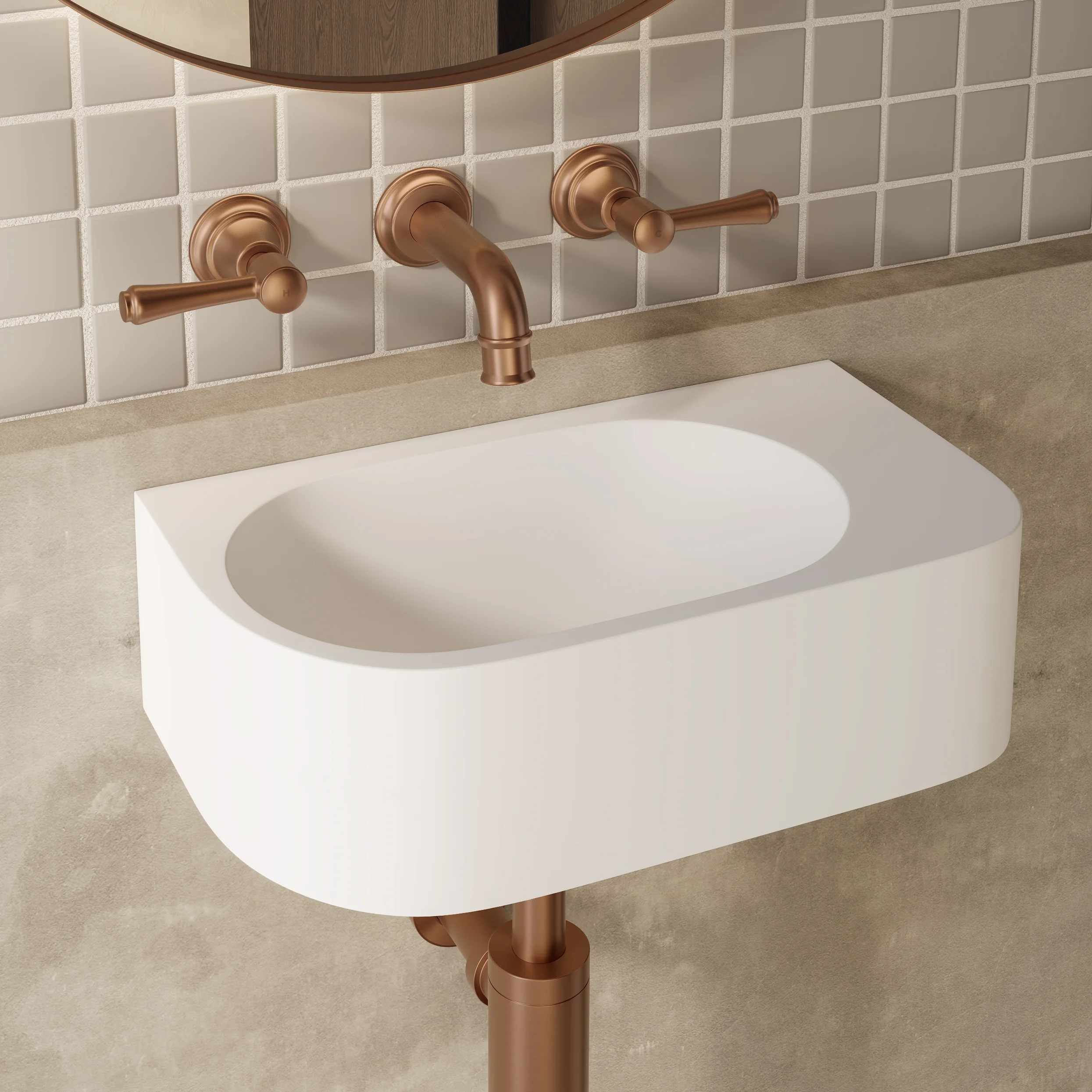 Kingsley Mini Wall Mounted Spout V2 BC