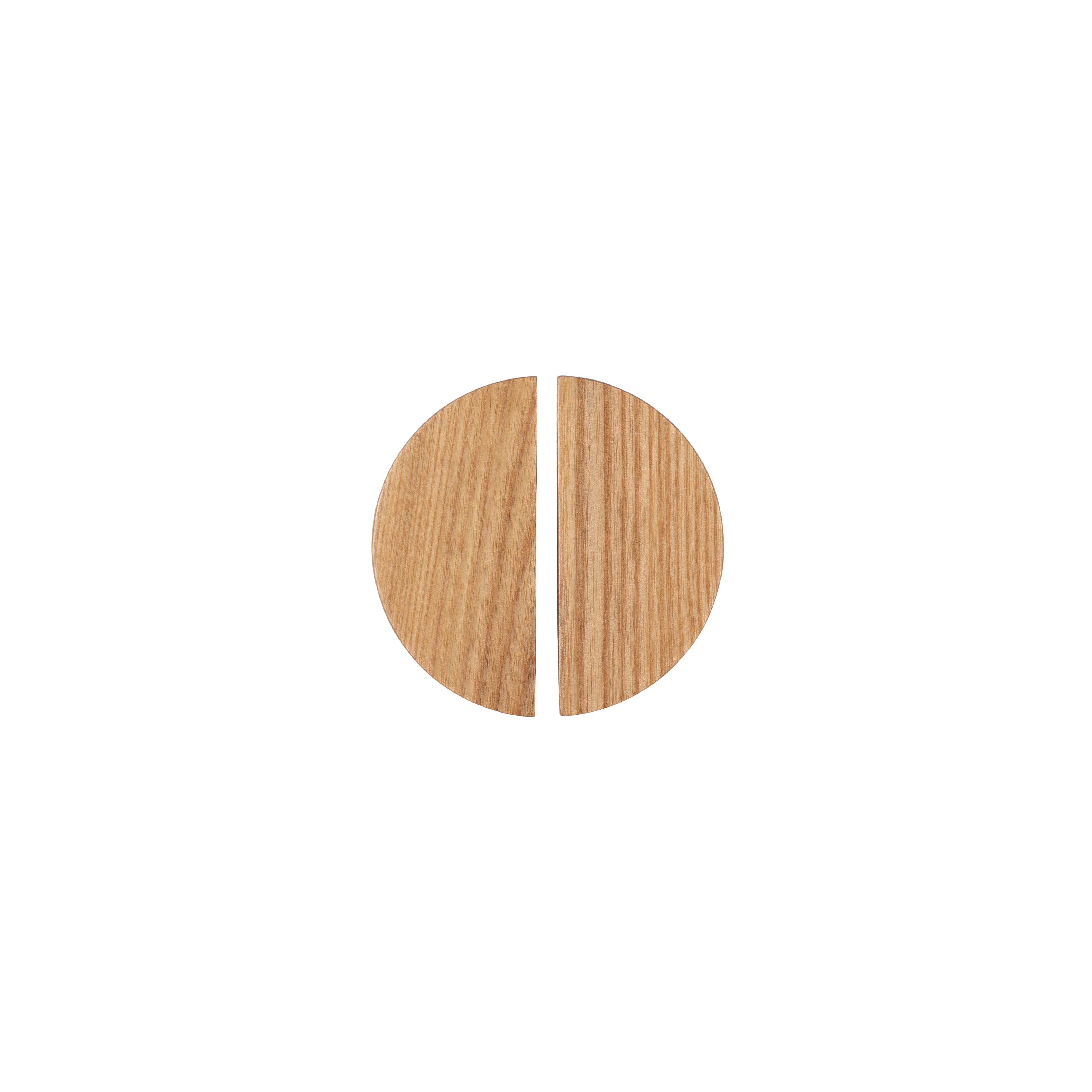 Hegman half moon pull 90mm ash 1 new