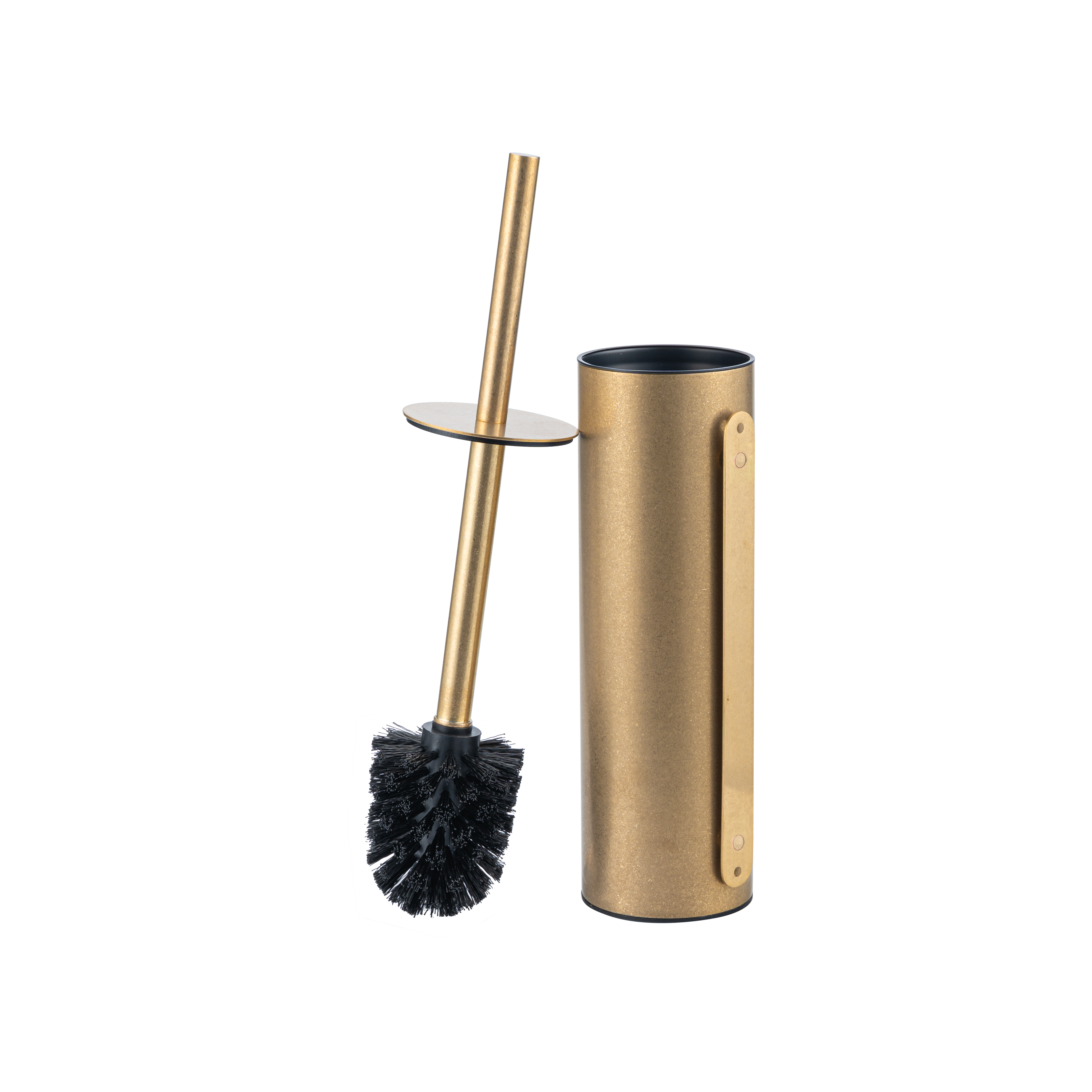 18452-Toilet%20Brush%20Holder Side Tumbled%20Aged%20Brass