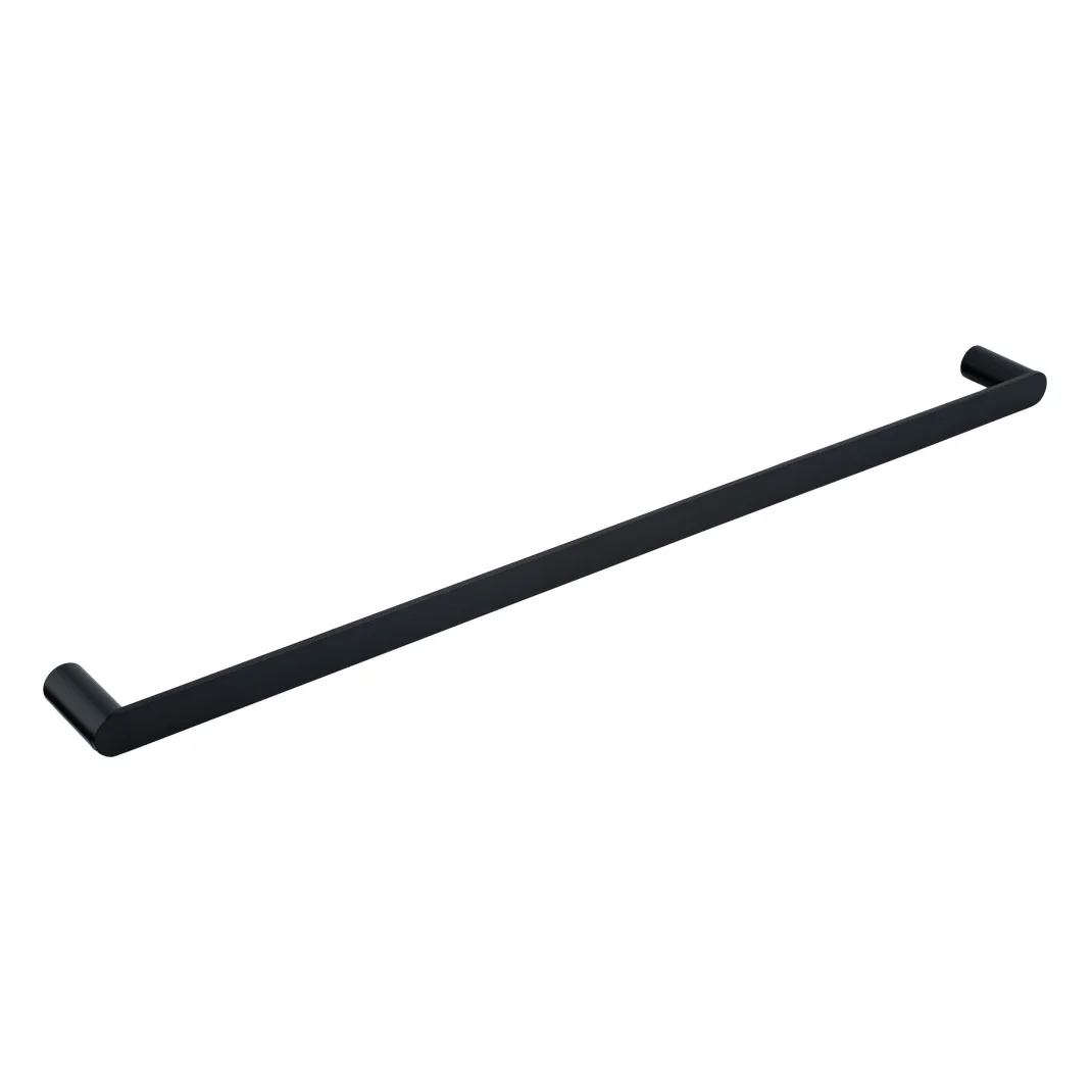 Milani Single Towel Rail 800mm - Matte Black - Feature