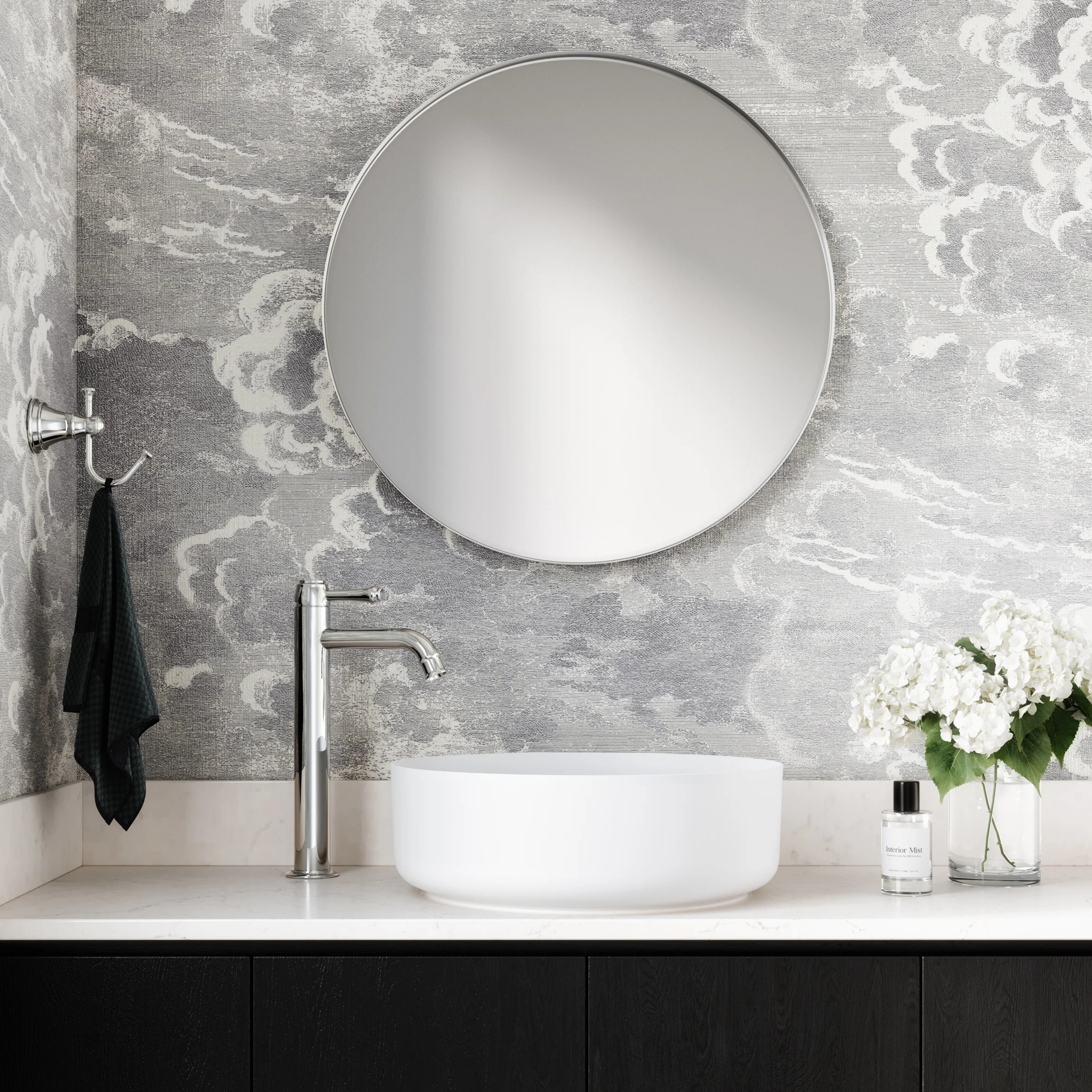 Kingsley Extended Basin Mixer with Celine Basin and FingerPull V1 CH