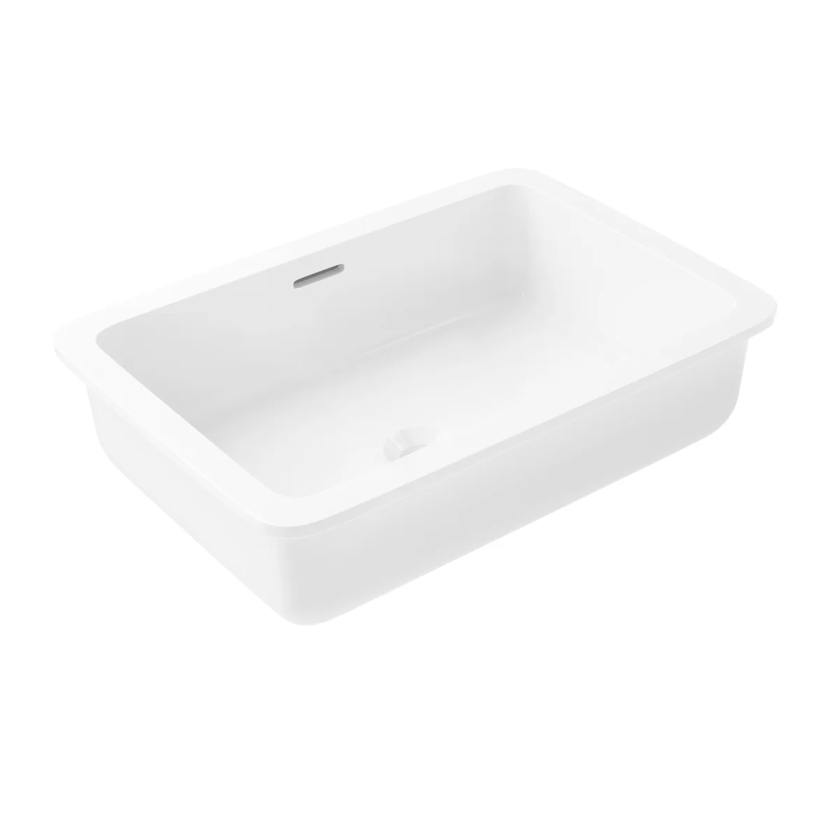 Zuri Rectangle Undercounter Basin 520mm Gloss