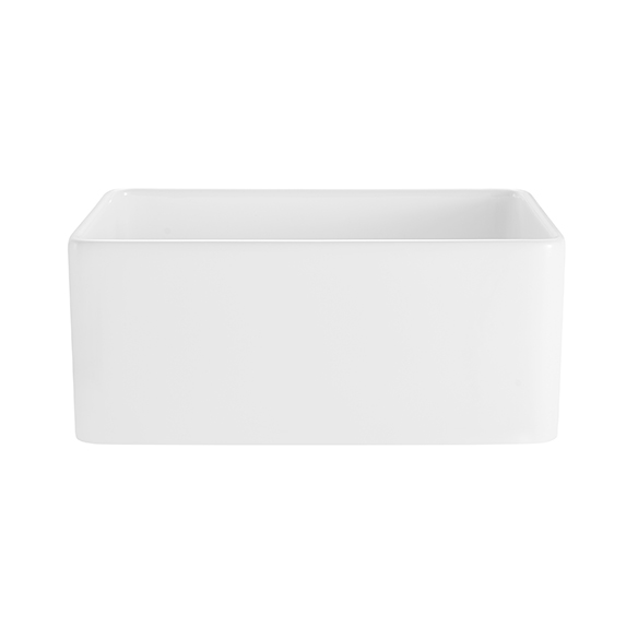 Hartley Small Single Farmhouse Sink White 3