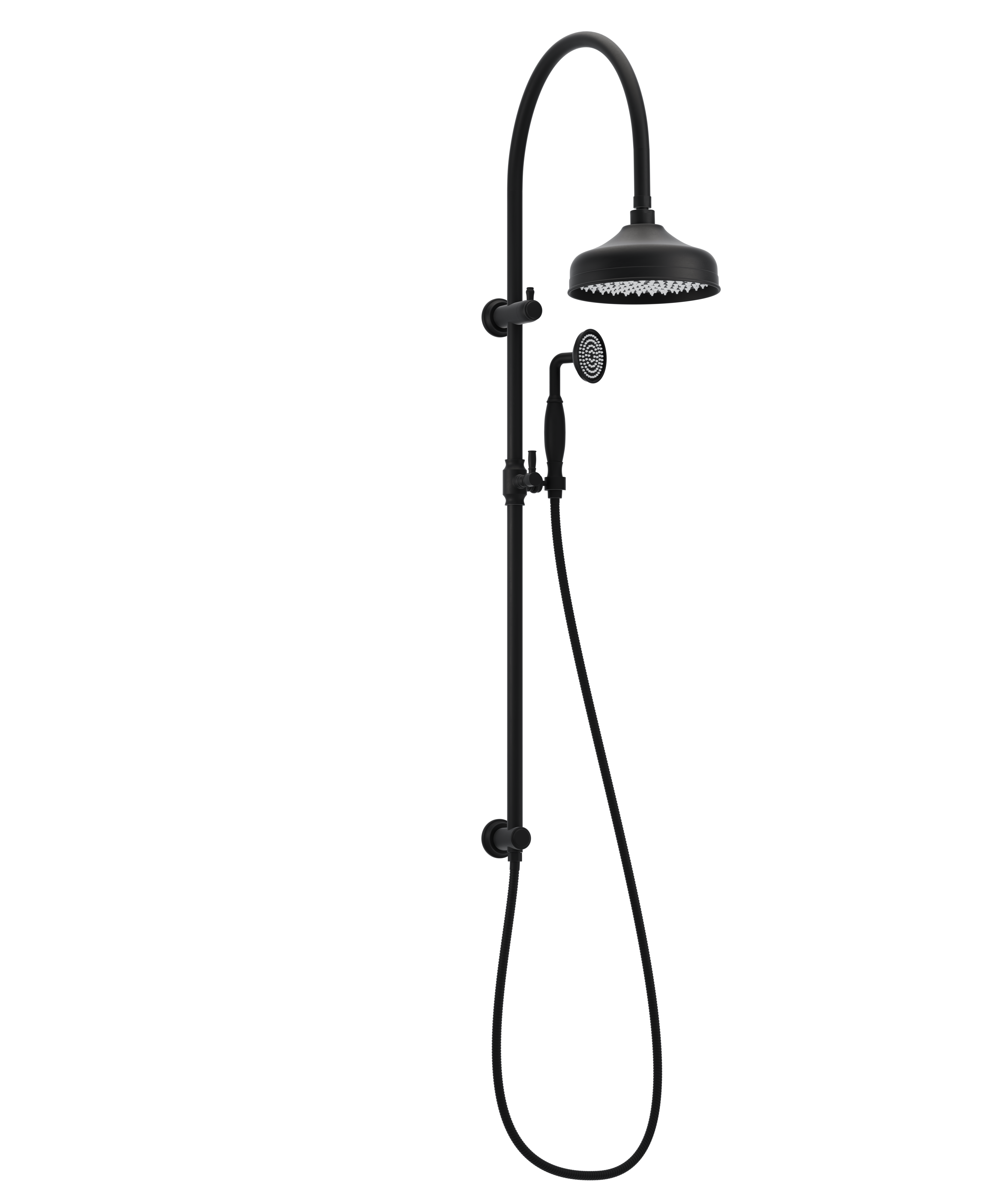 KingsleyShowerRailSet V2 MatteBlack