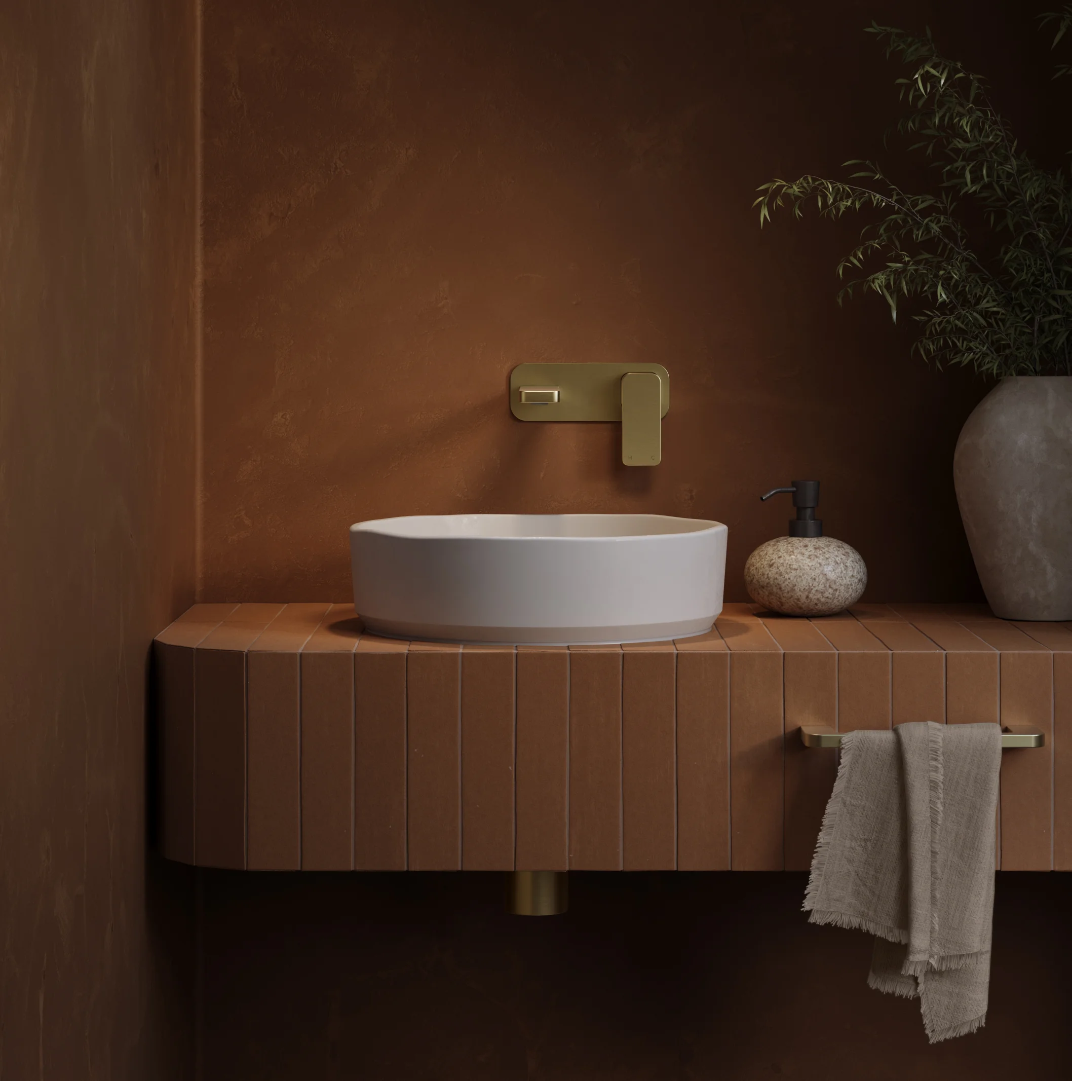 Nesso Vanity Full%20Shot Minimal%20Wall%20Mounted%20Set-BB