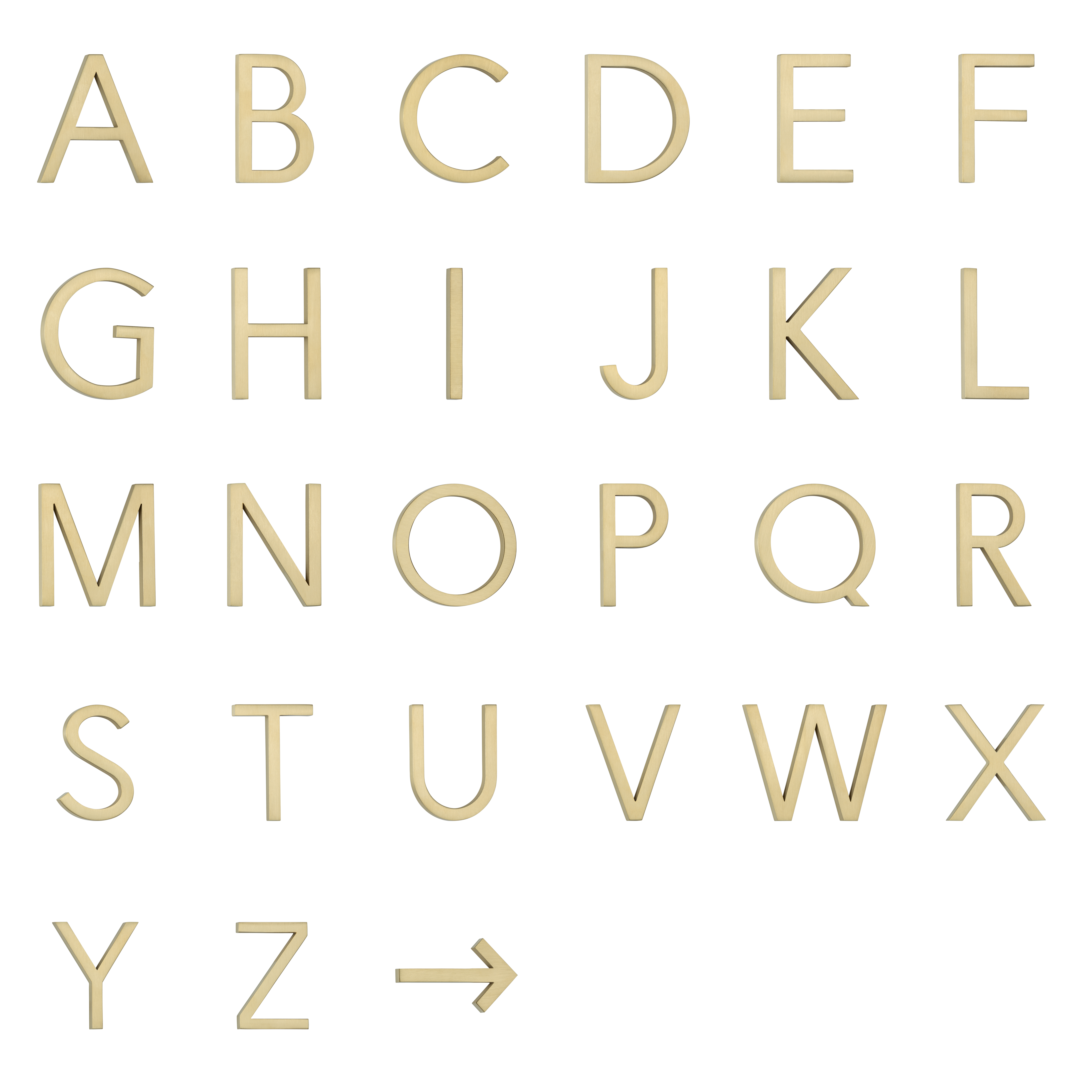 Full Alphabet Letters Angled BB