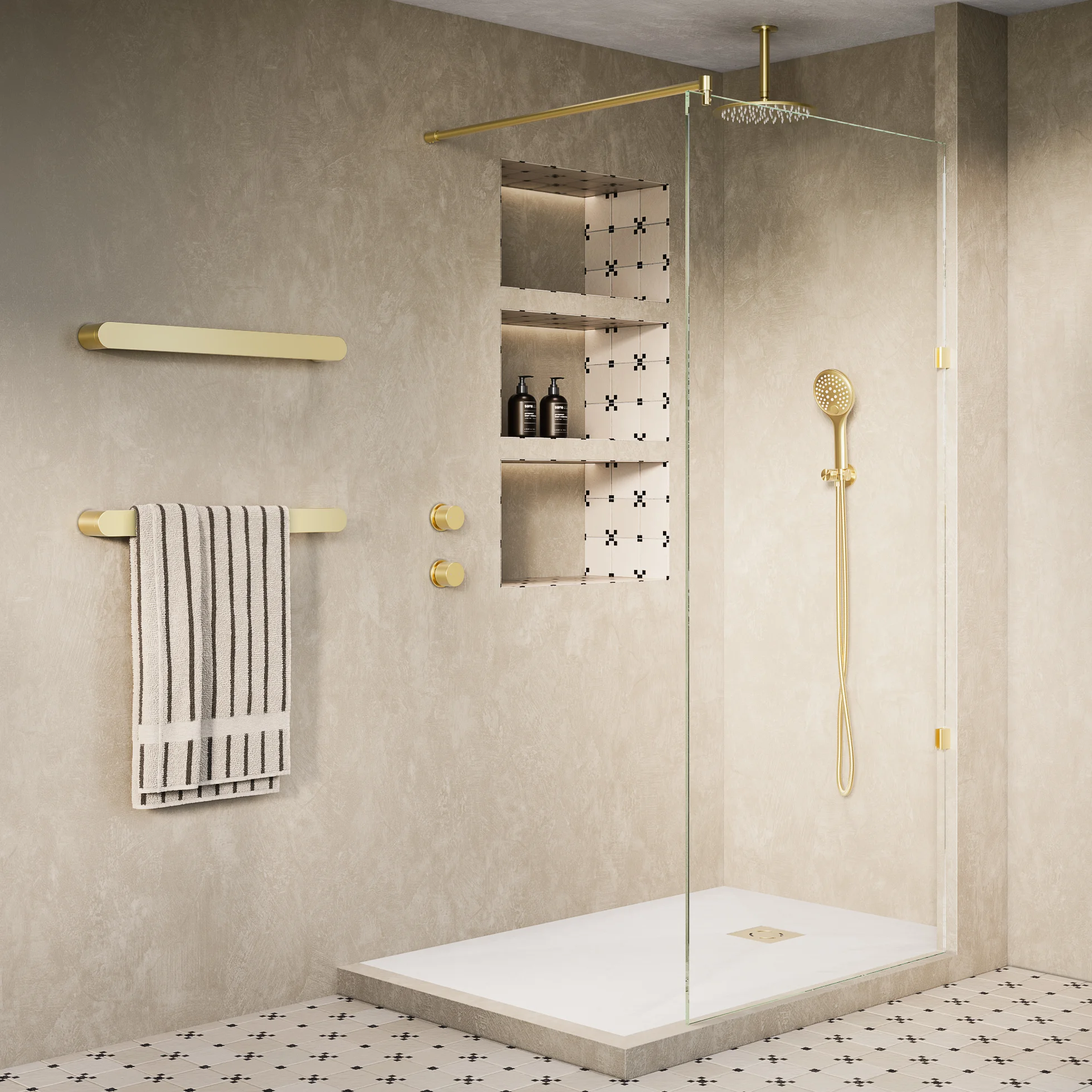 UKShowerTray White BB 1200mm 01