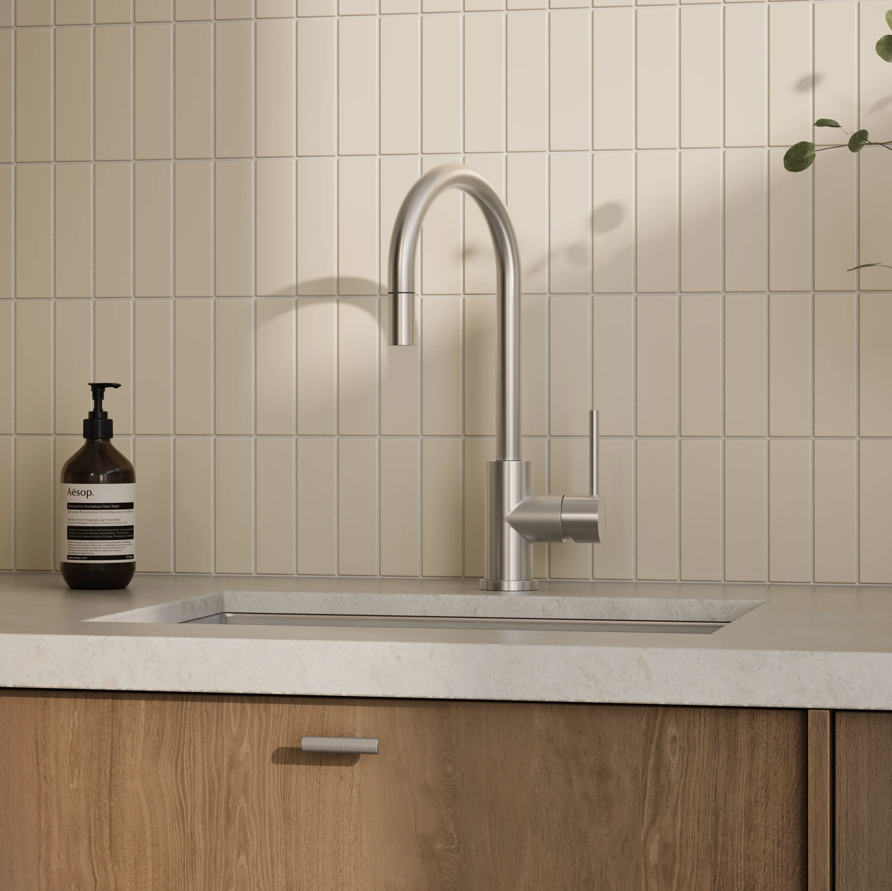 Cabinetry Pulls V2 Tezra Textured T Pull BN