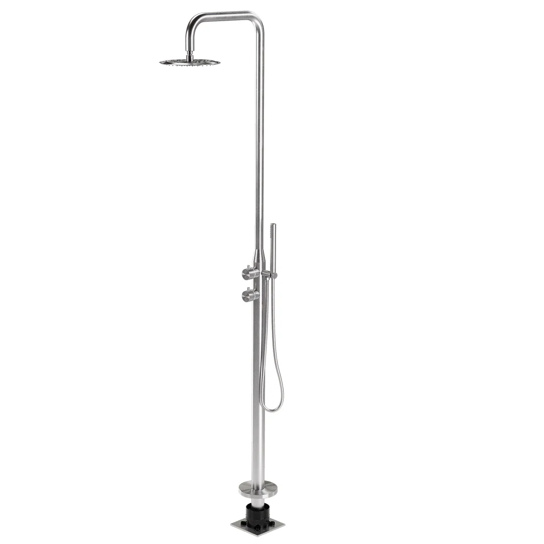 Sola Outdoor Shower Set BrushedStainless