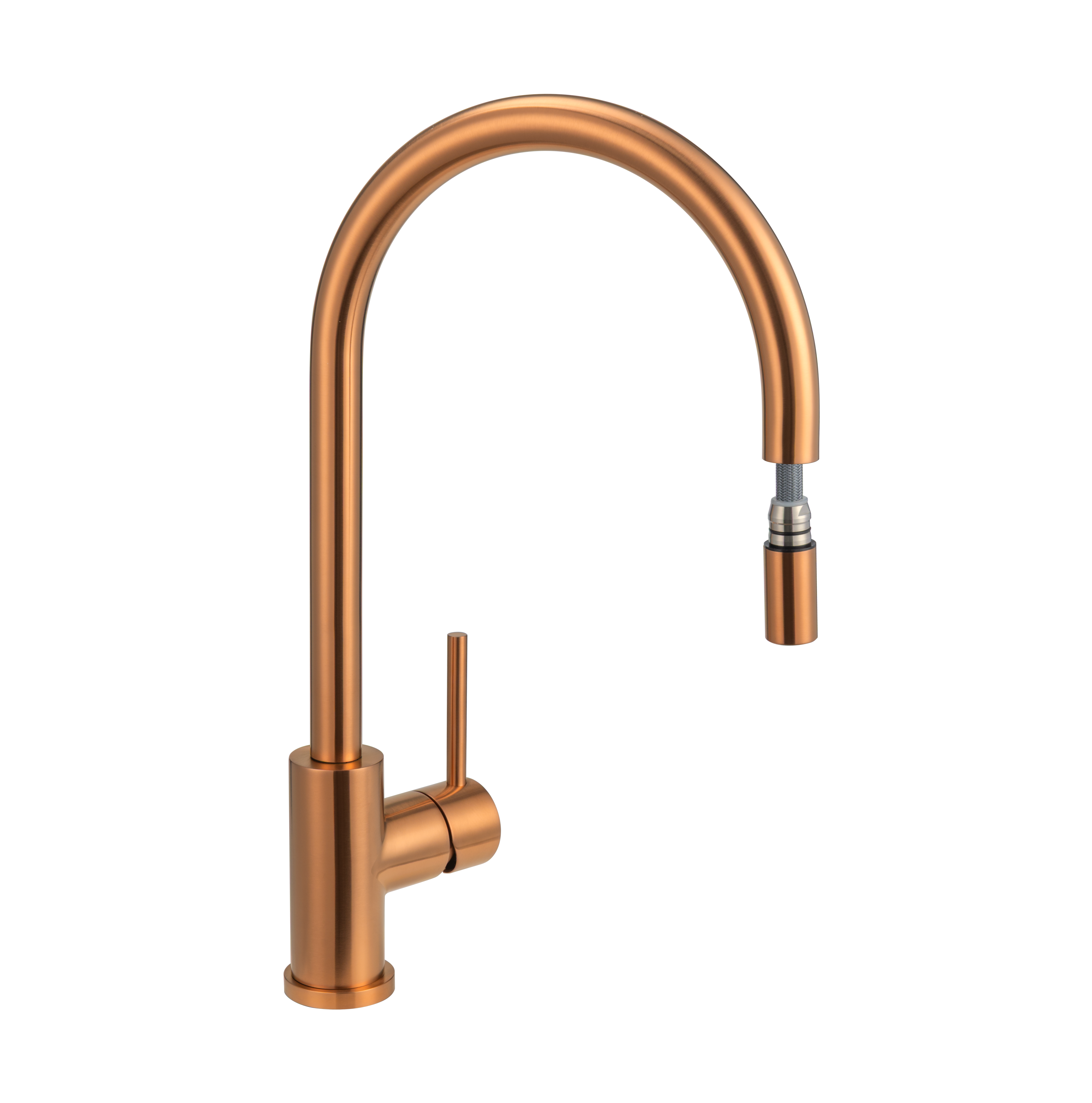 11596-Elysian-Commercial-Pull-Out-Kitchen-Mixer Side Brushed-Copper-1-1