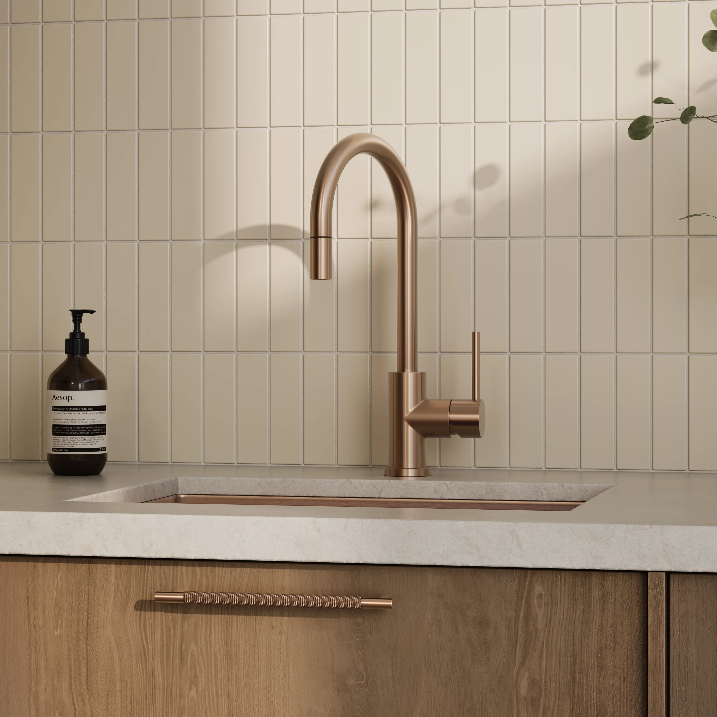 Cabinetry Pulls V2 Tezra Textured Pull 220mm BC