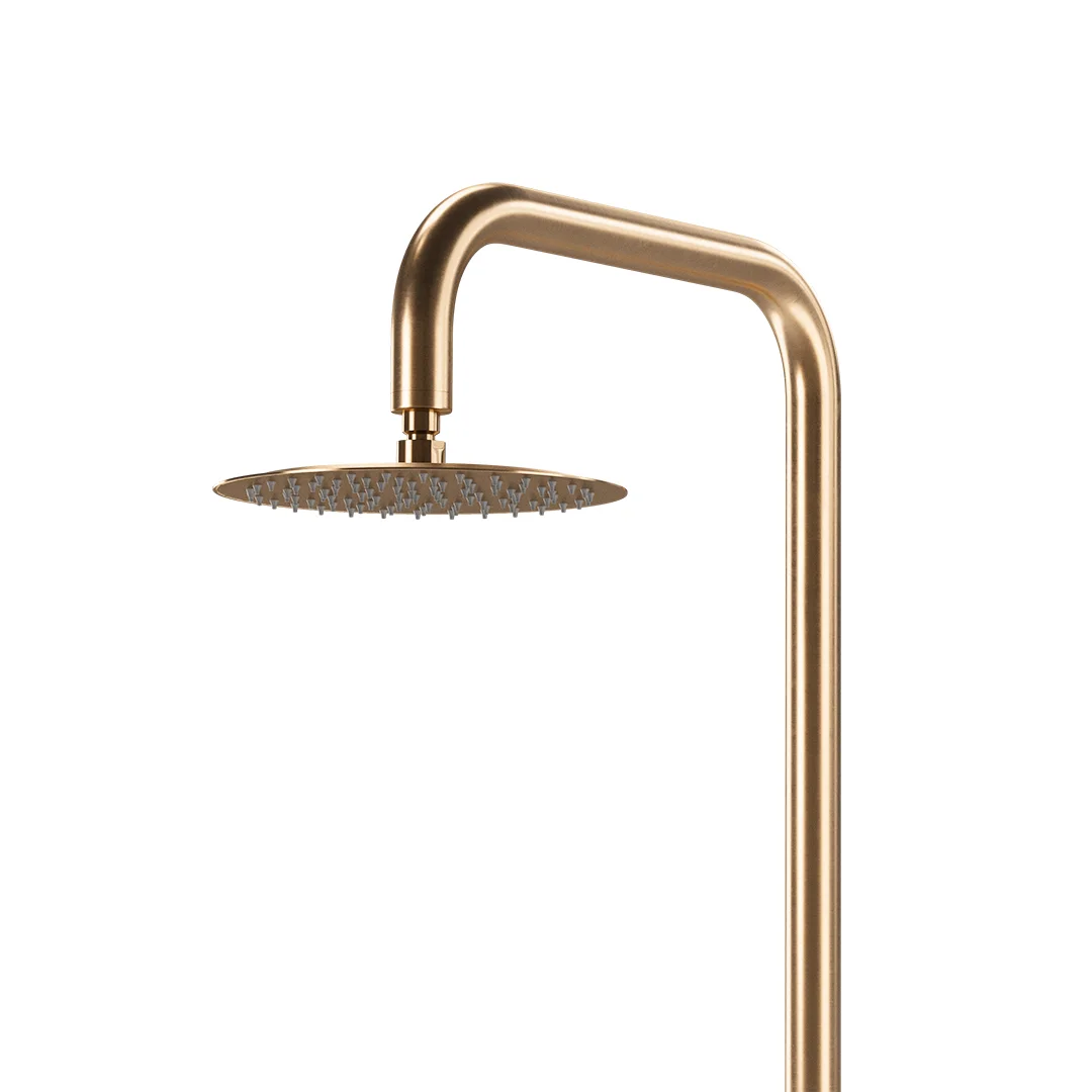 Sola Outdoor Shower Set ShowerHead BrushedCopper