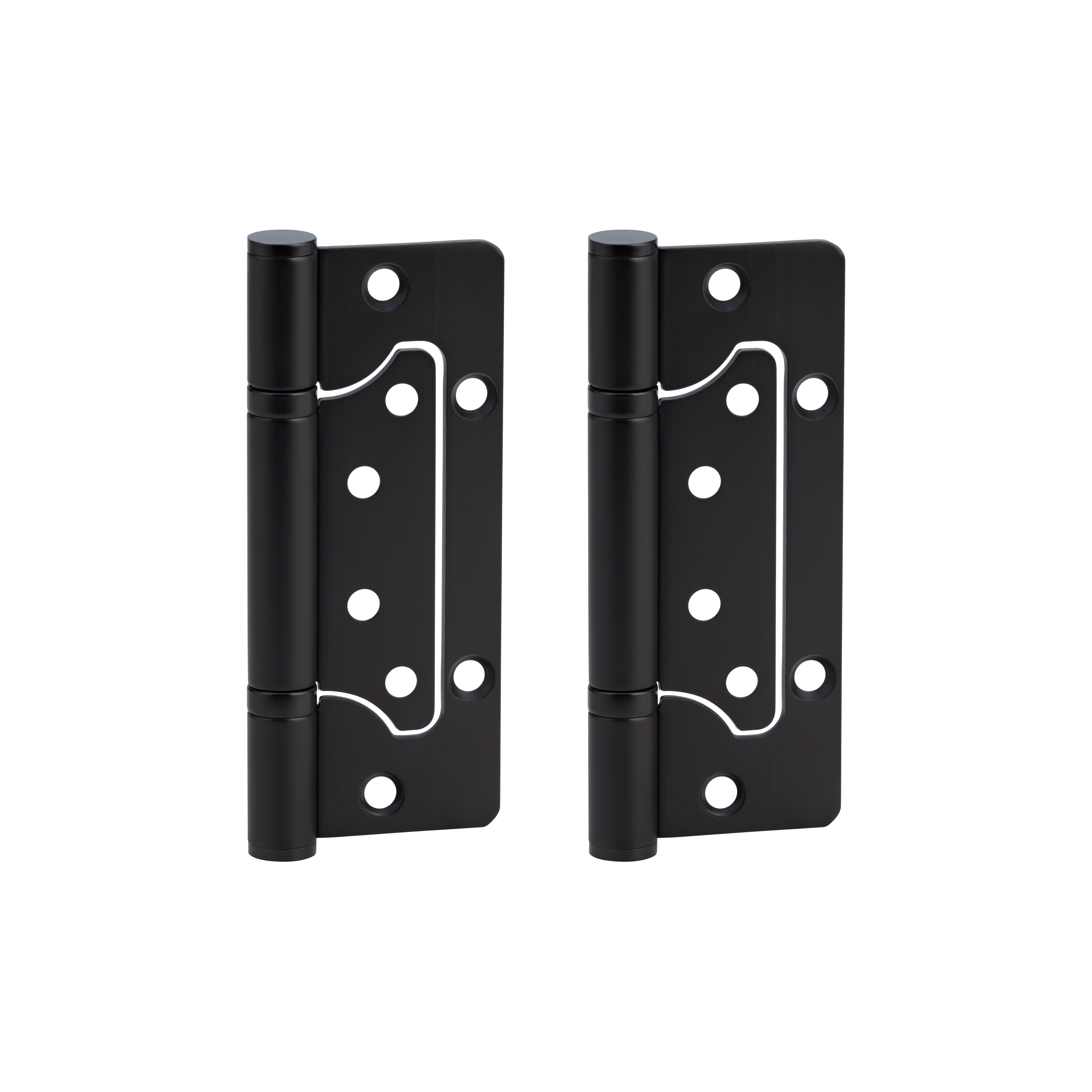 Ellis flush door hinge Pair MatteBlack
