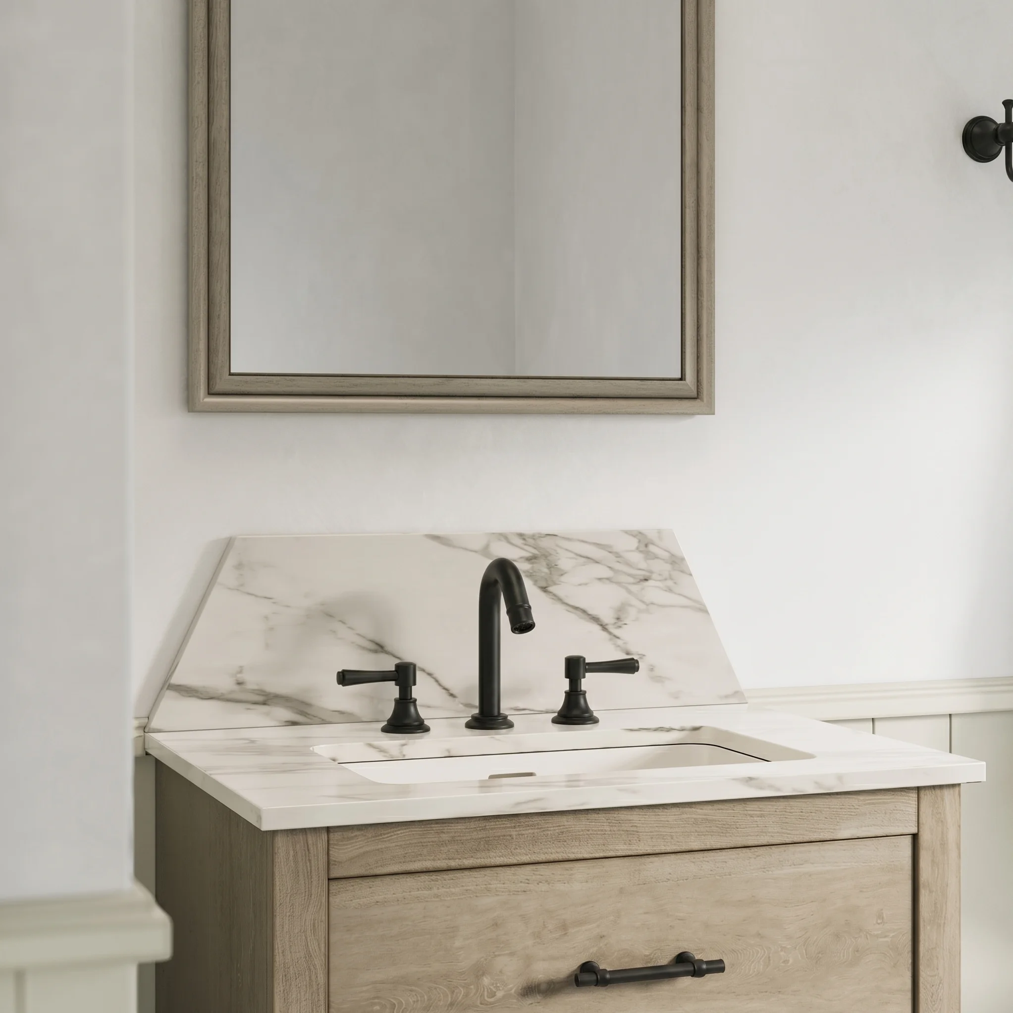 Kingsley Mini Hob Spout - Matte Black
