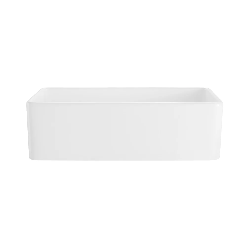 Hartley Large Single Farmhouse Sink White 2