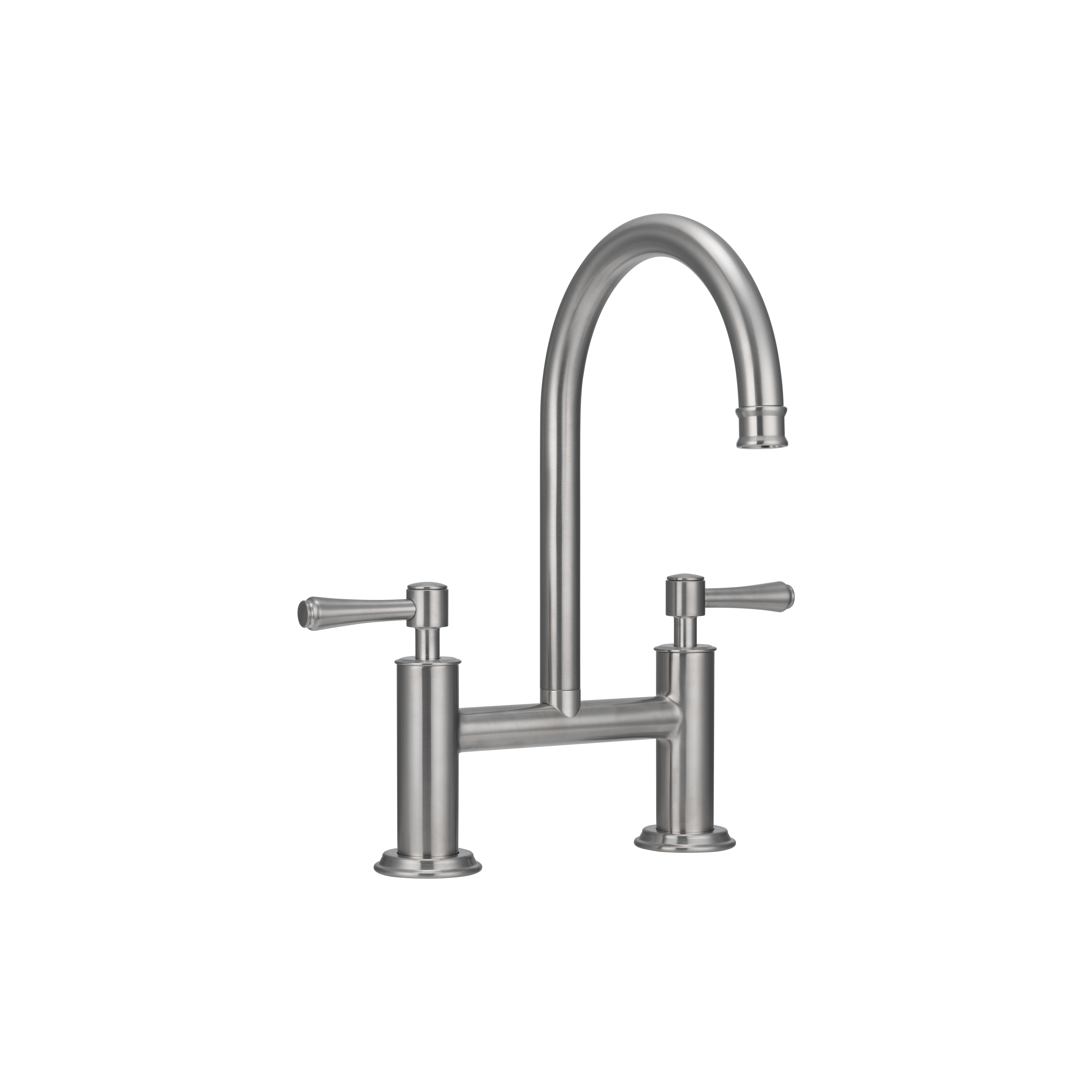 18267---Kingsley-Kitchen-Bridge-Mixer-Tap Side Brushed-Nickel