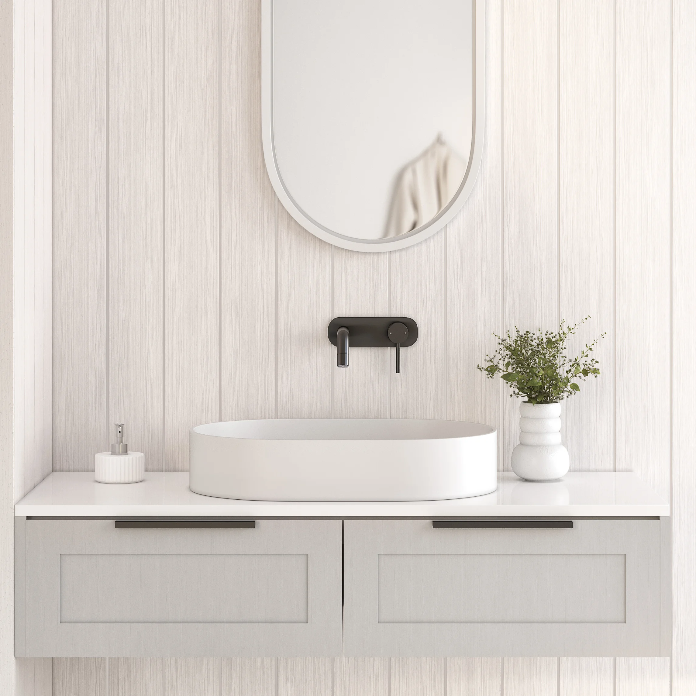 Elysian Minimal Wall Mounted Set 1 - BG