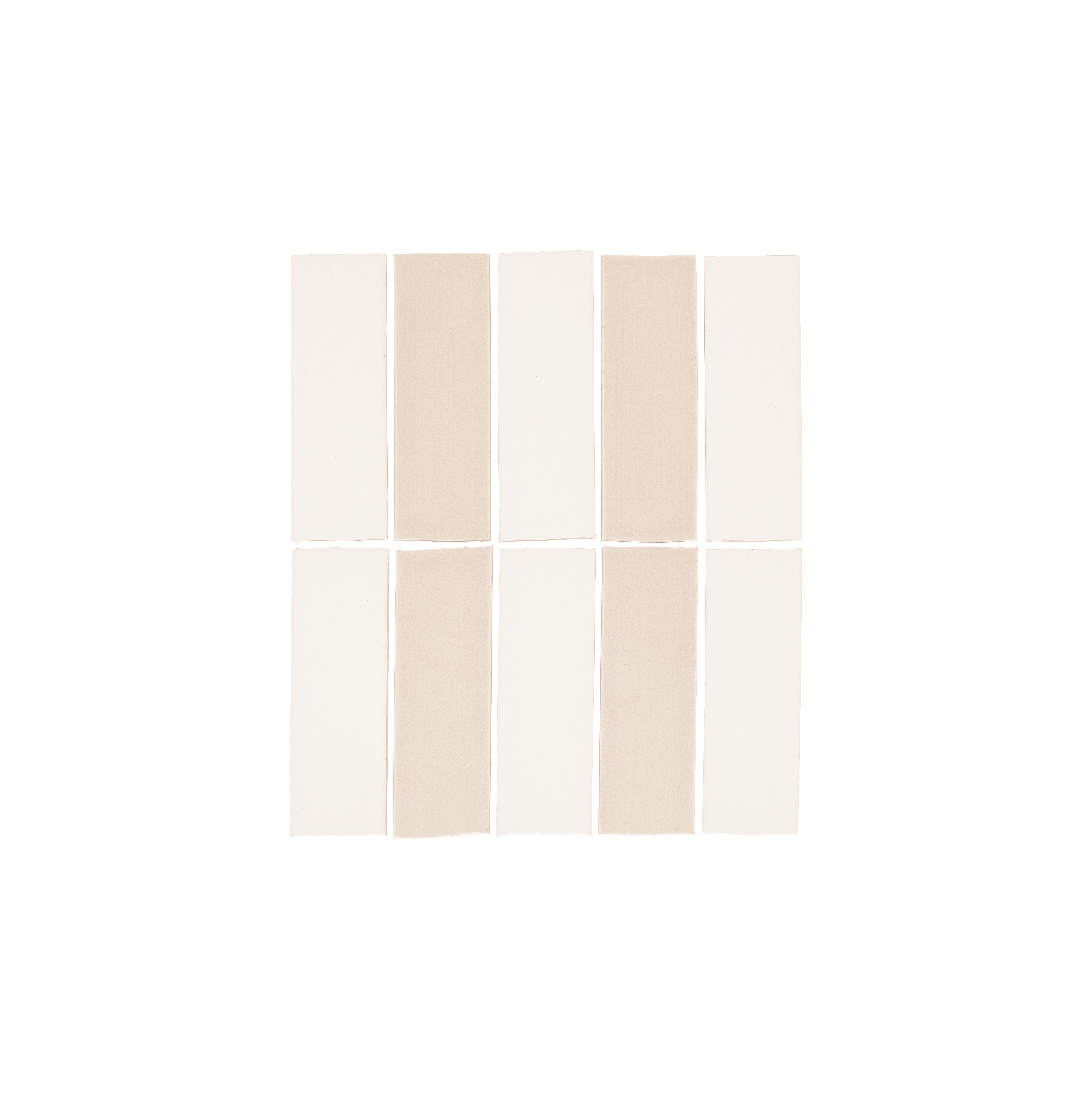 Romanni Zellige Tile RectanglePattern Pearl Bone