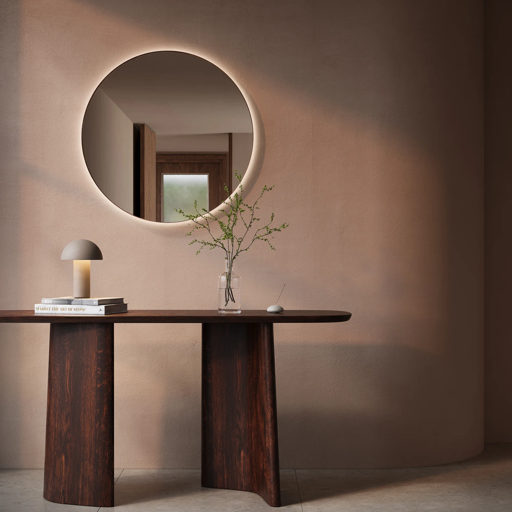 Mirror 800mm LED BC Round02 02