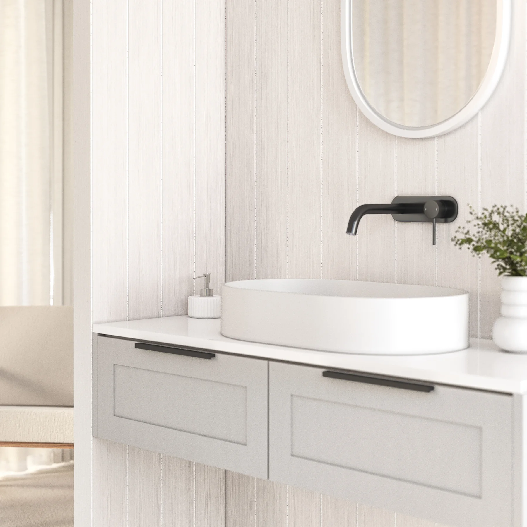 Elysian Minimal Wall Mounted Set 2 - BG