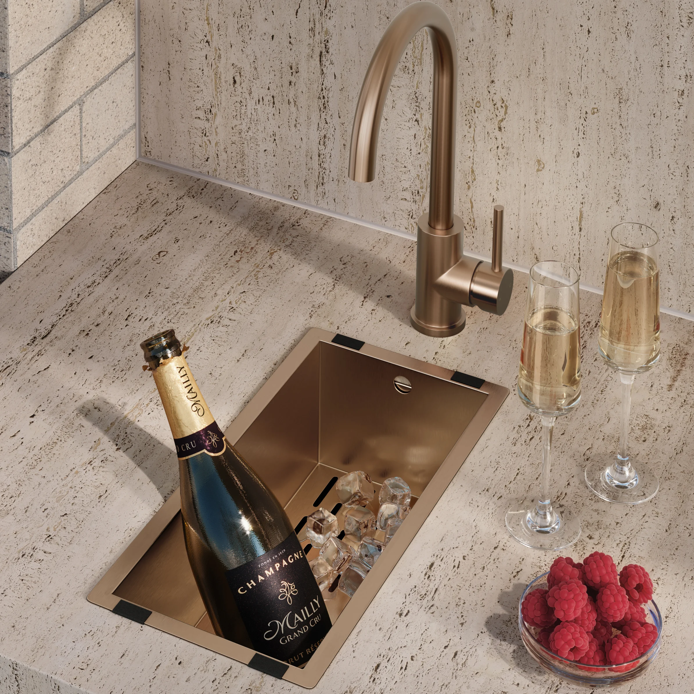 Sola Small Outdoor Sink Colander V2 BC