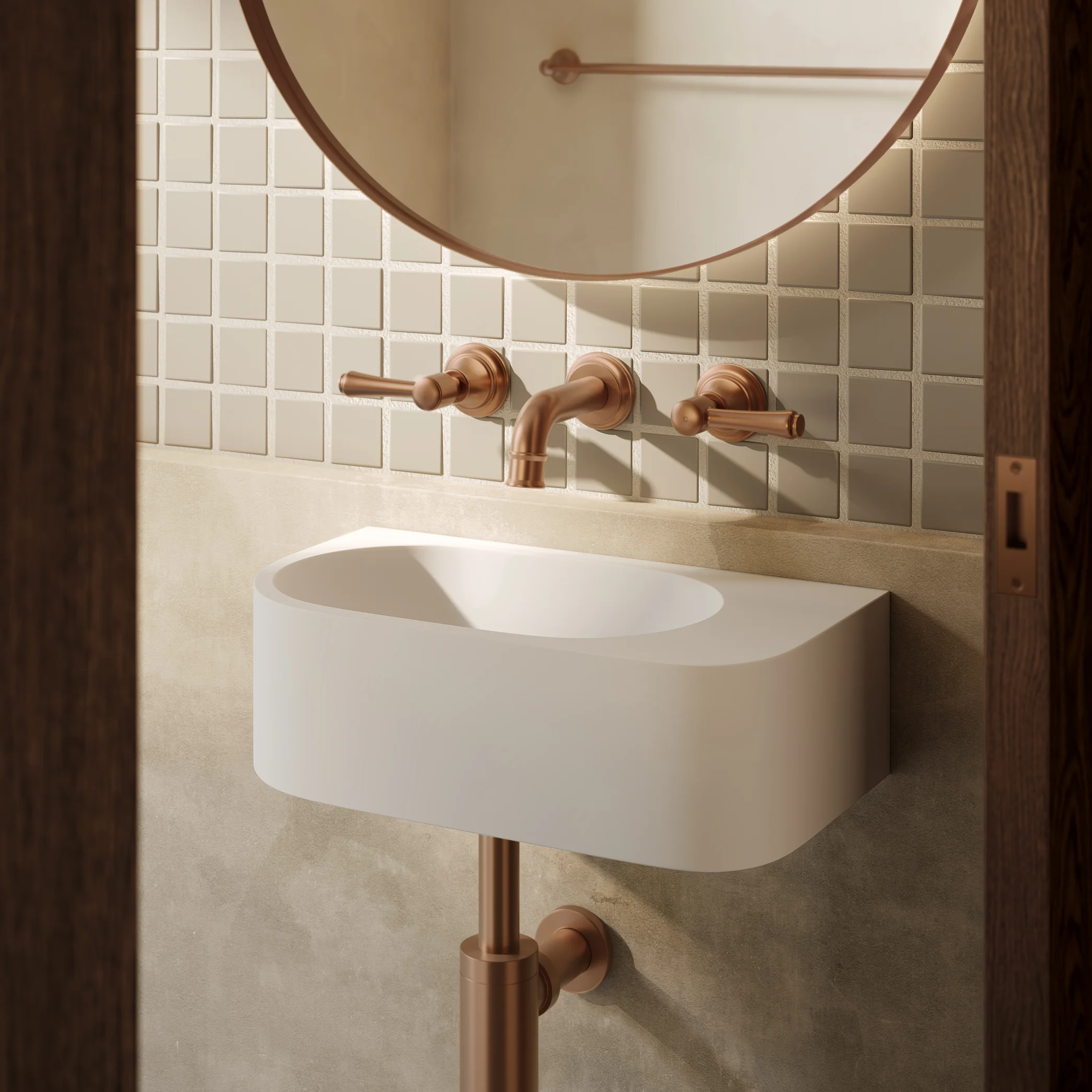 Kingsley Mini Wall Mounted Spout V1 BC