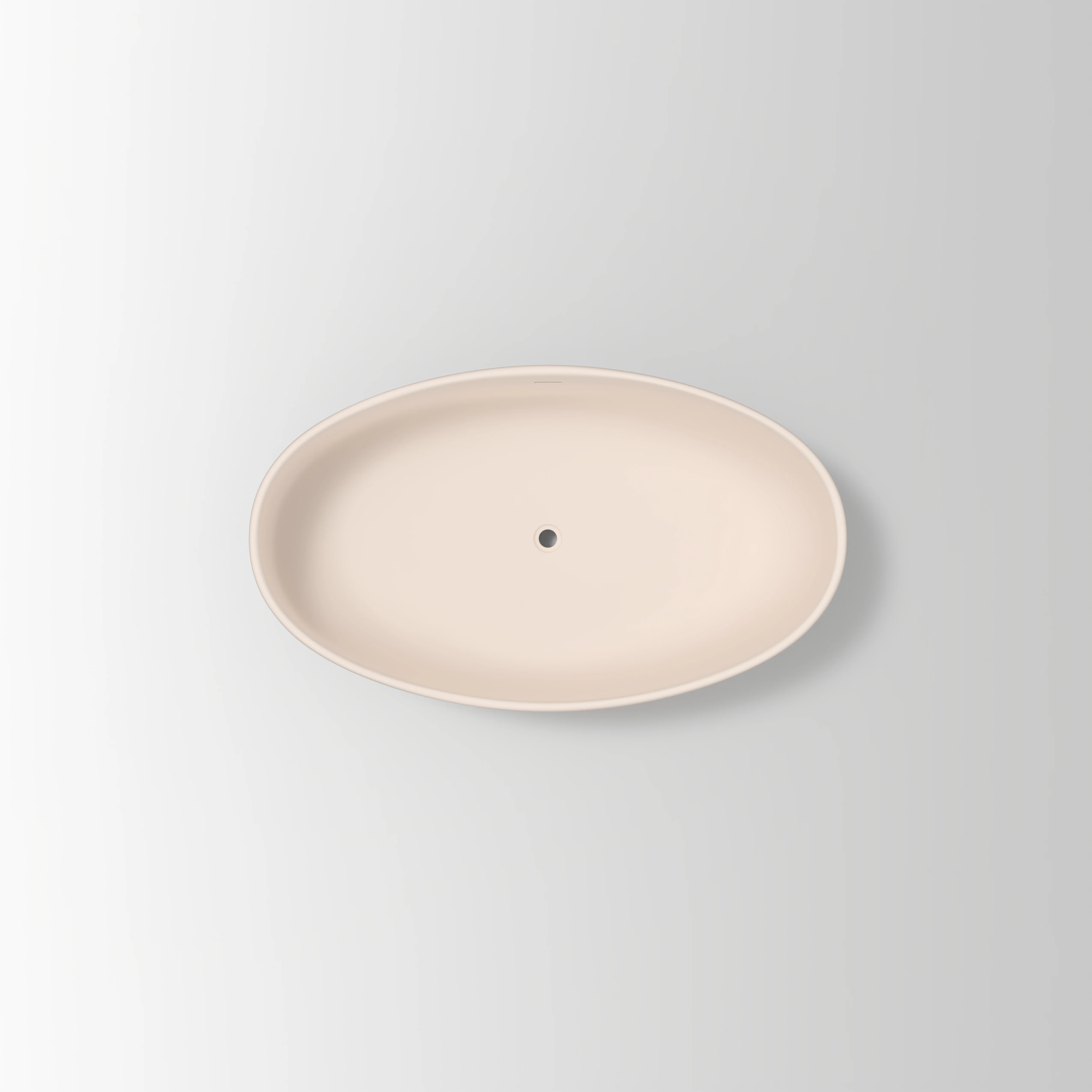 Melia Concrete Bath 1500mm - Almond 2