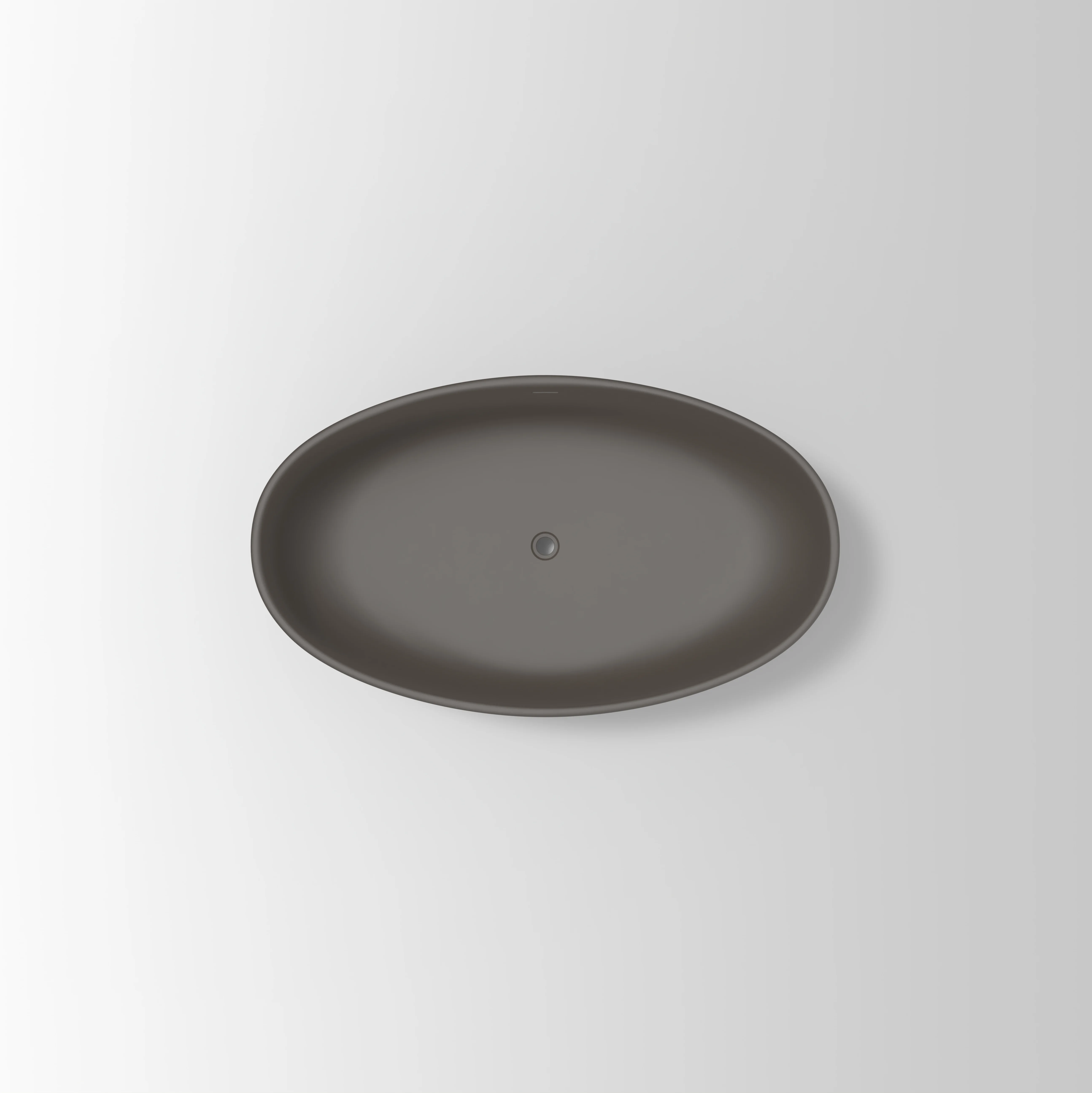 Melia Concrete Bath 1500mm - Grey 2
