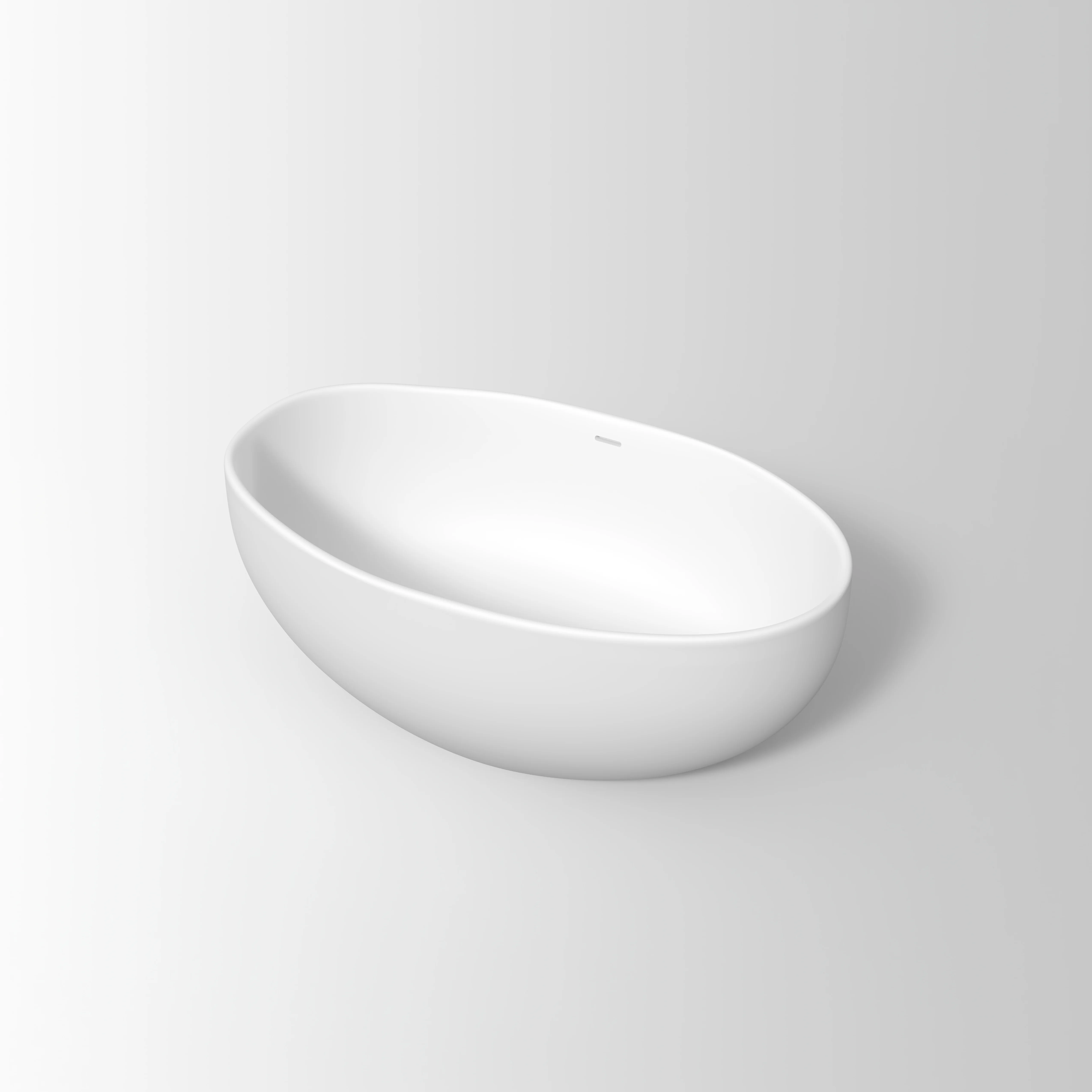 Melia Concrete Bath 1500mm - White 3