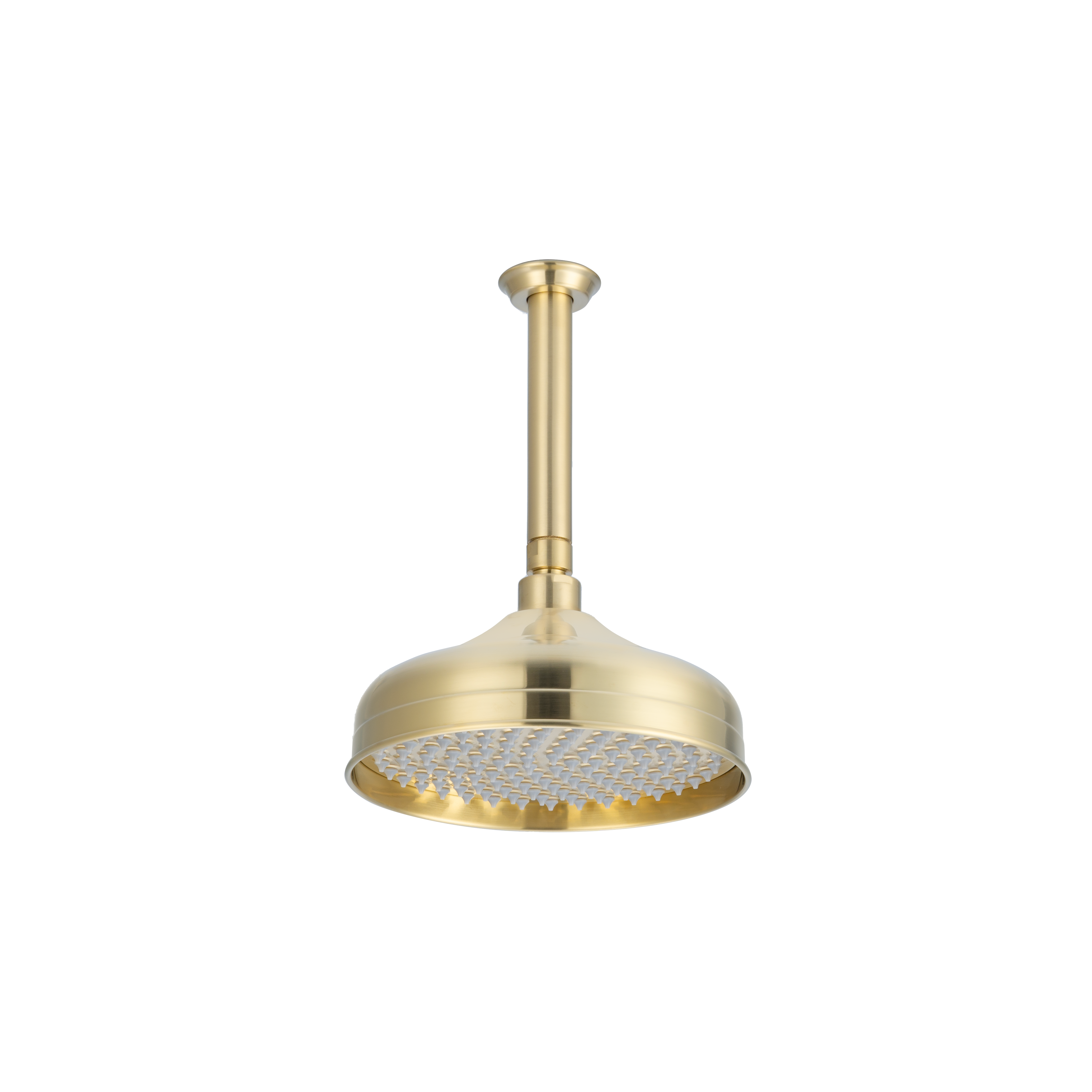 18082-Kingsley-Shower-Dropper-150mm-and-Head-Set Side Brushed-Brass