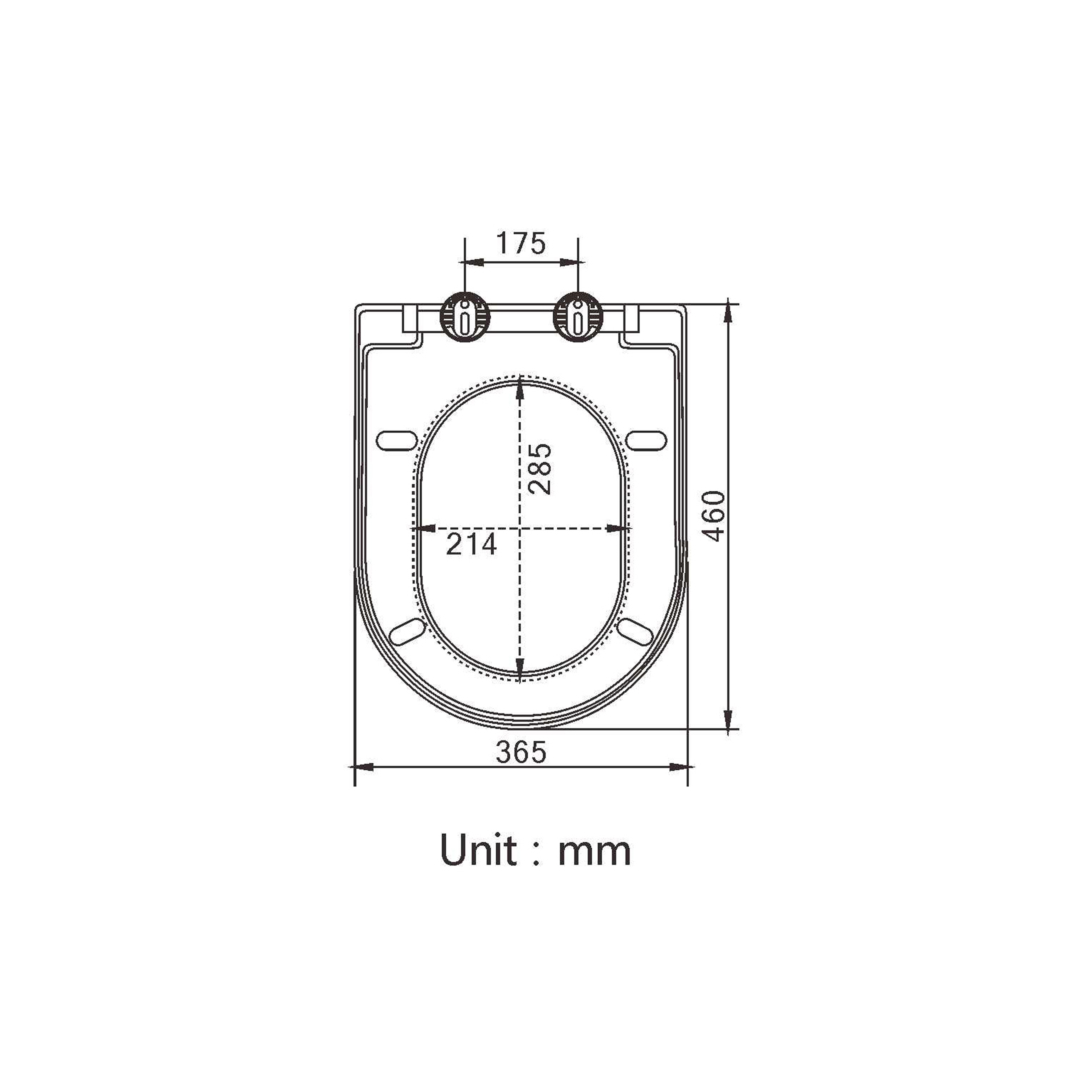 Asher Pan Toilet Seat Spec