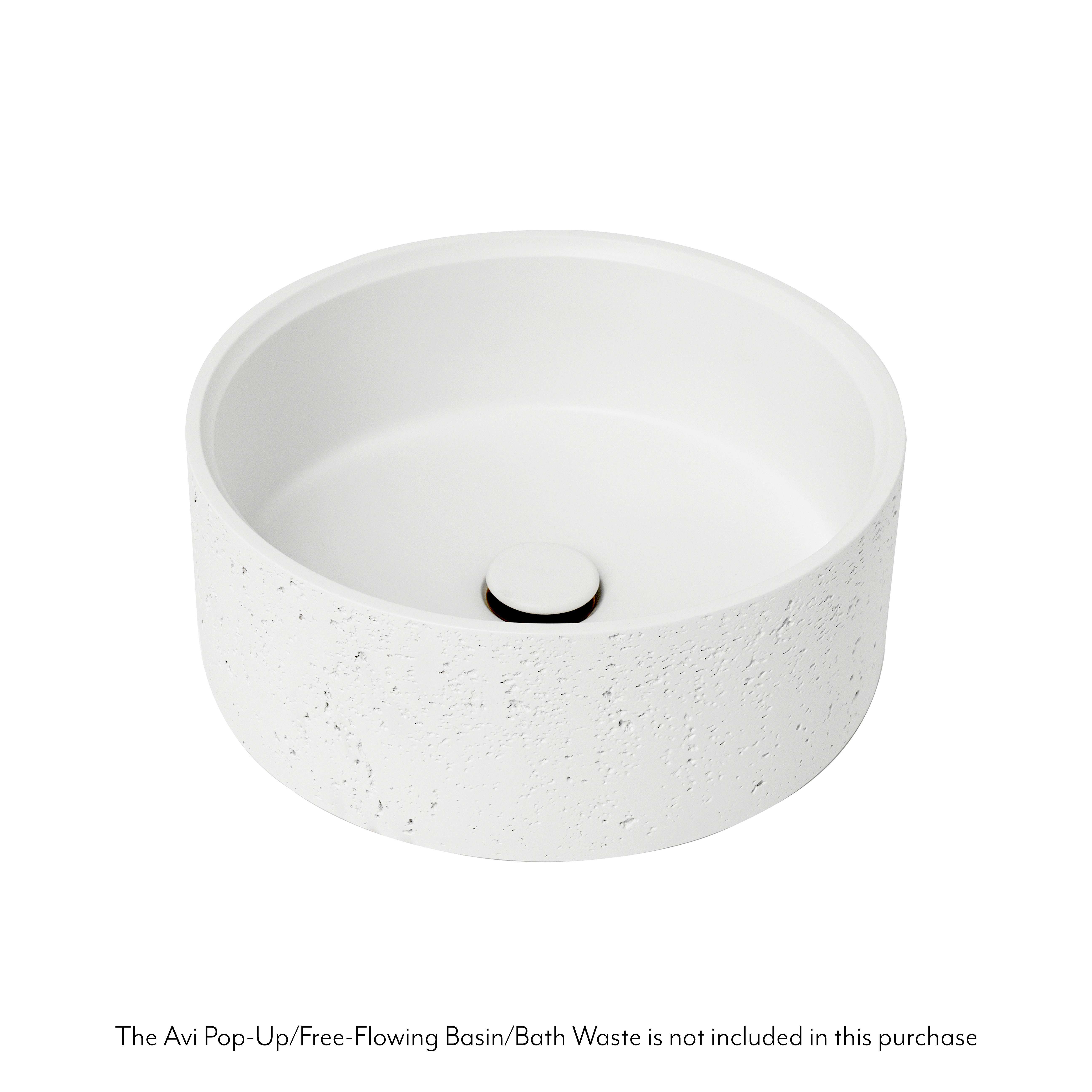 Atelis Concrete Basin Avi waste White