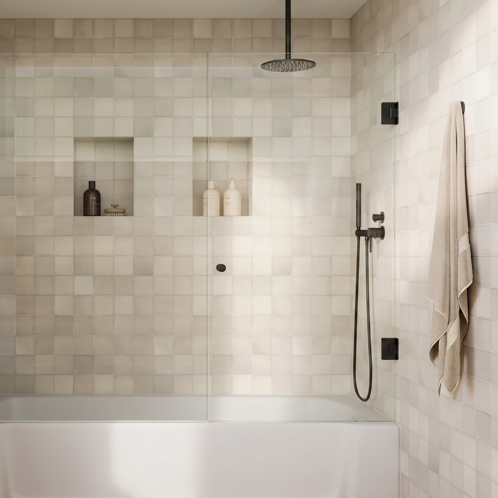 Kenzie Glass-to-Wall Shower Hinge - MB