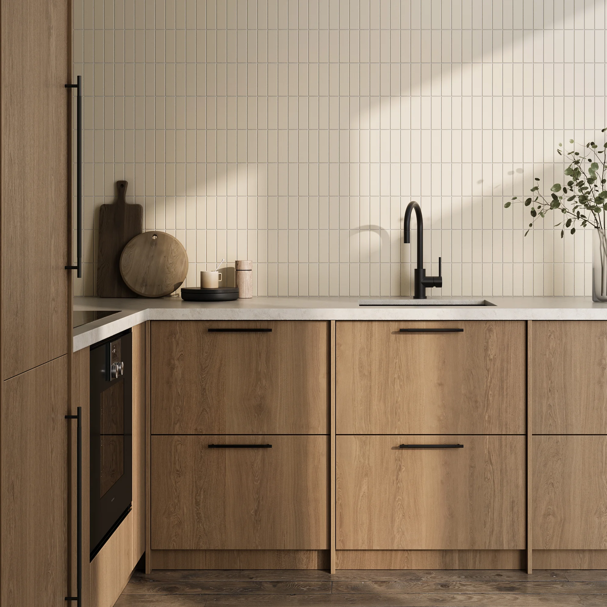 Cabinetry Pulls V1 Tezra Textured Pull 220mm 500mm MB