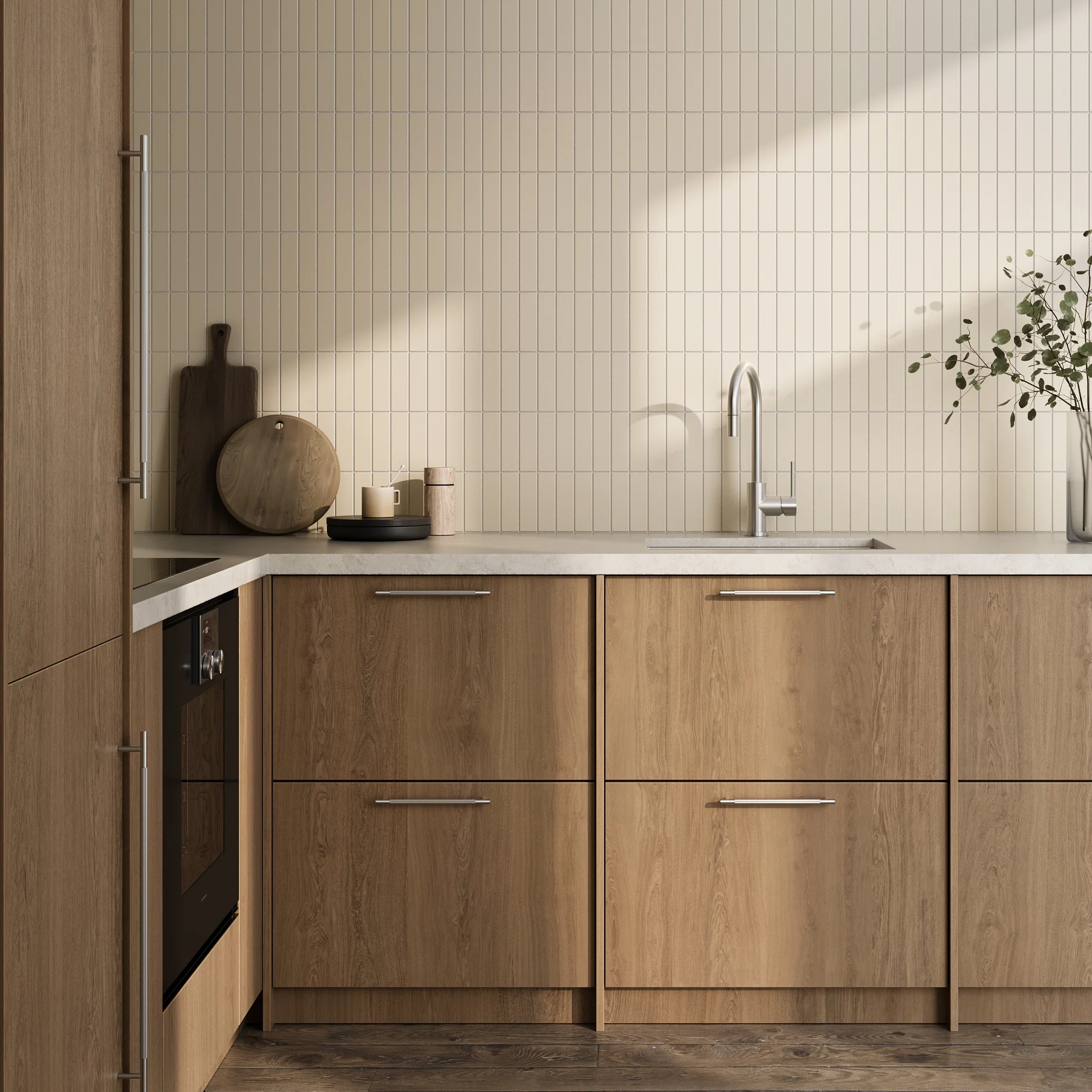Cabinetry Pulls V1 Tezra Textured Pull 220mm 500mm BN