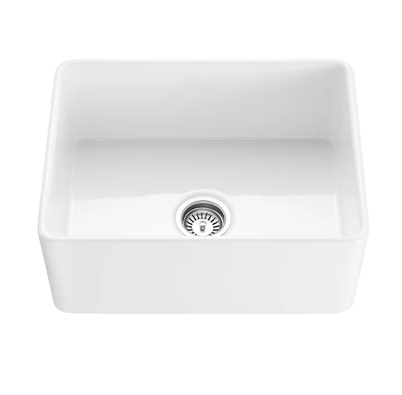 Hartley Small Single Farmhouse Sink White 2