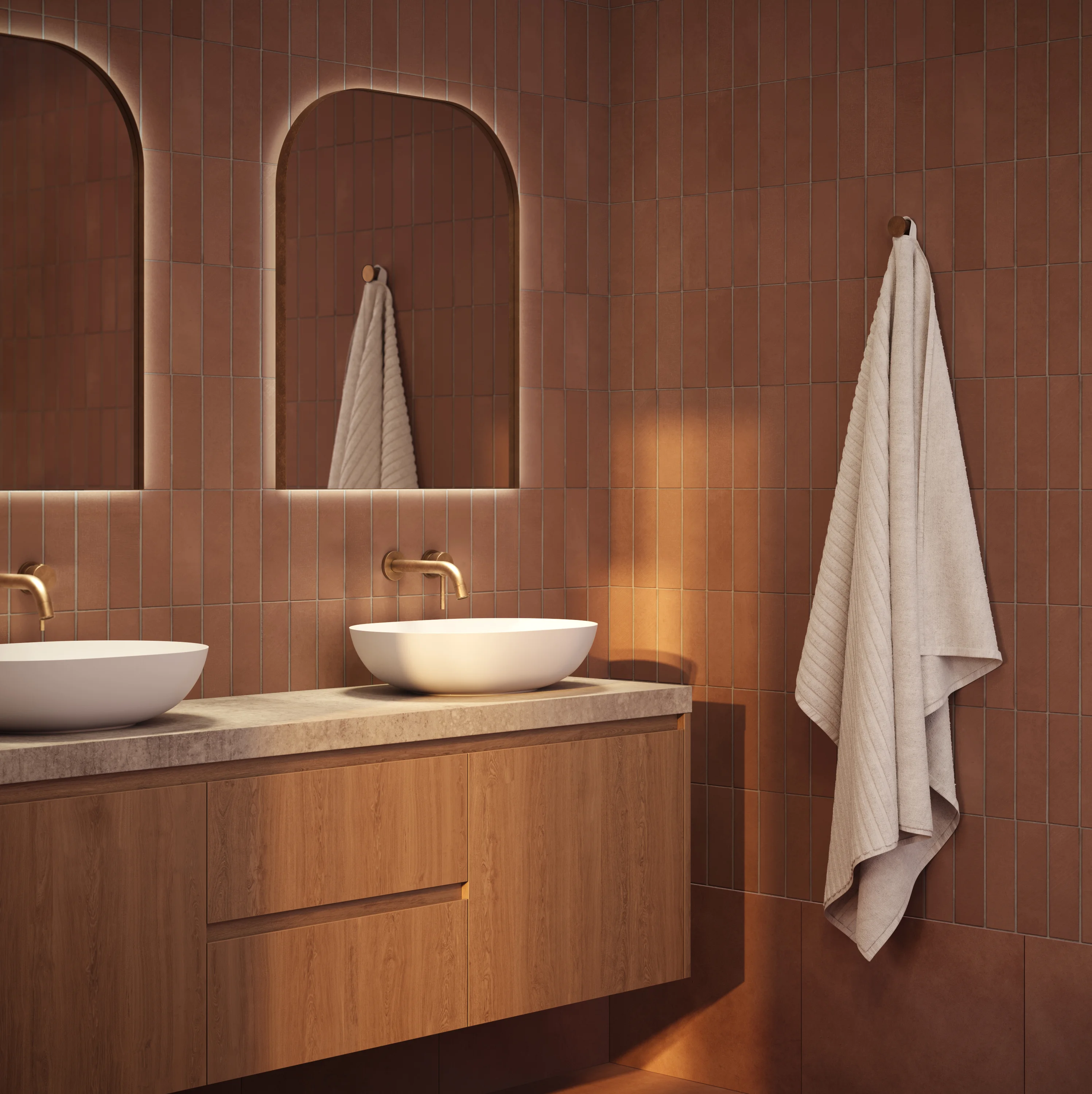 Arch Mirror - 600x750mm LED TAB