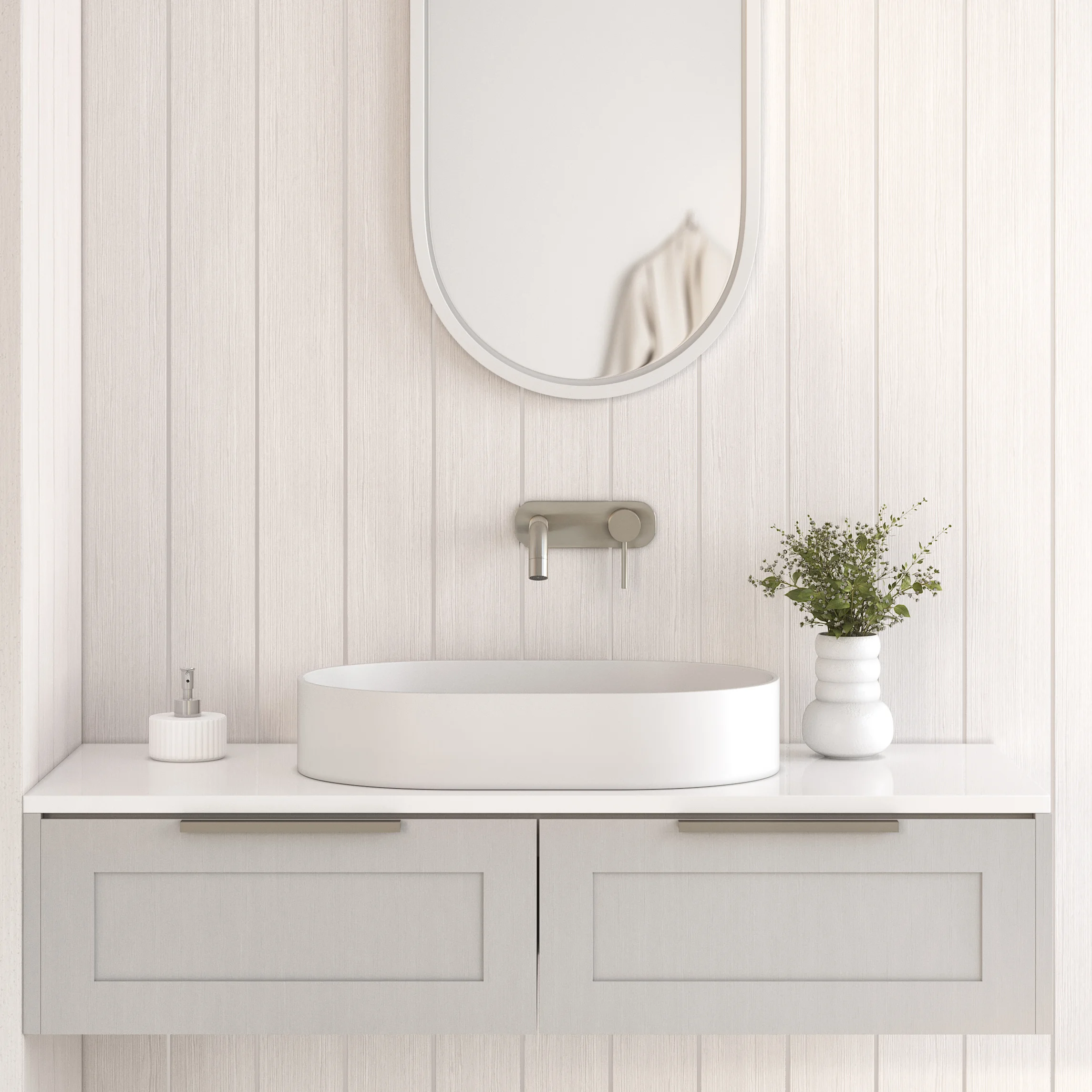 Elysian Minimal Wall Mounted Set 1 - BN