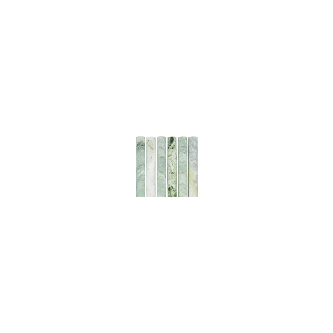 Narita Marble Rounded Finger Mosaic JadeGreen-Sample