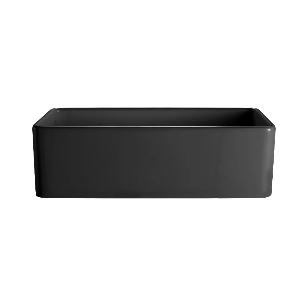 Hartley Large Single Farmhouse Sink Black 6