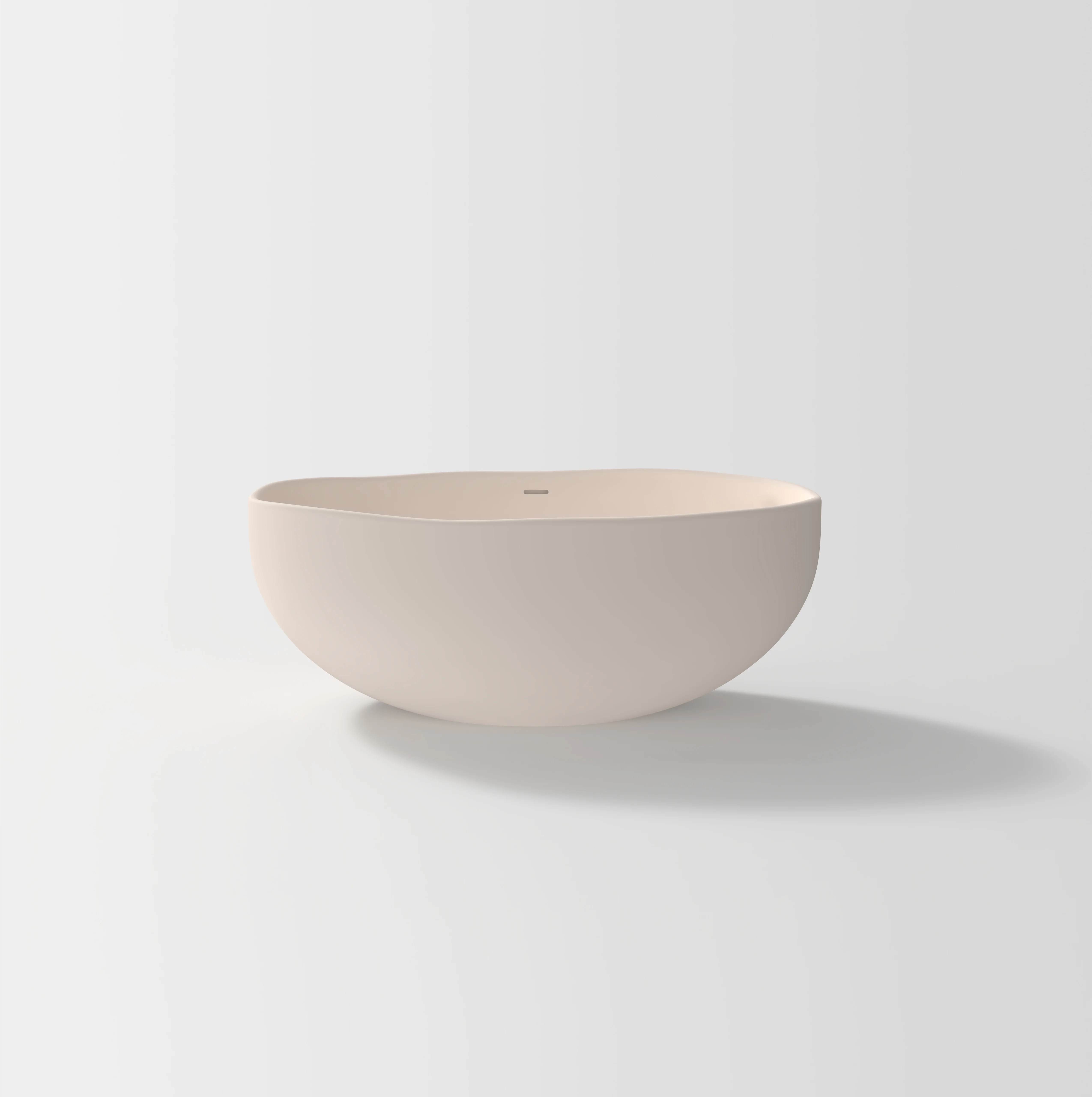 Melia Concrete Bath 1500mm - Almond 1
