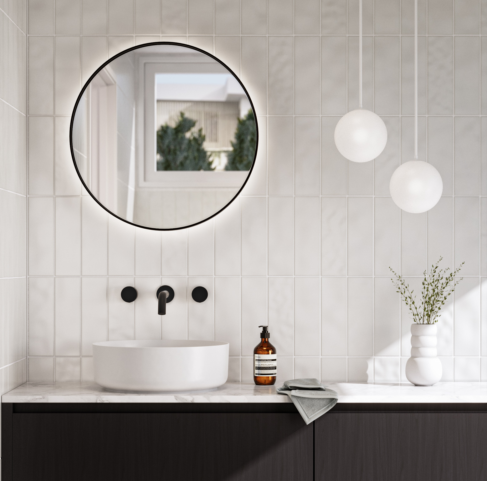 Saanti Handmade Led Mirror 600mm MB