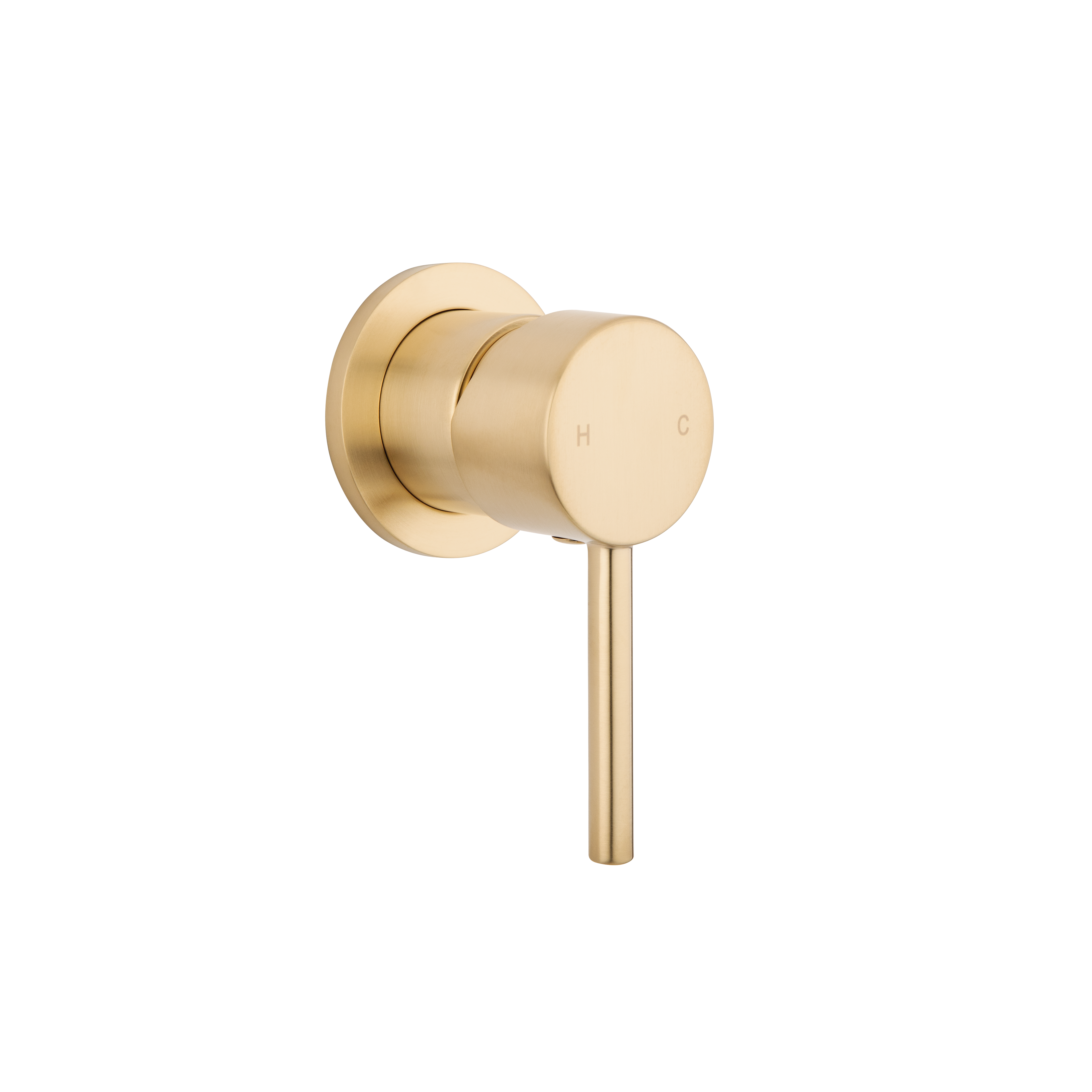 Elysian minimal mixer side BrushedBrass
