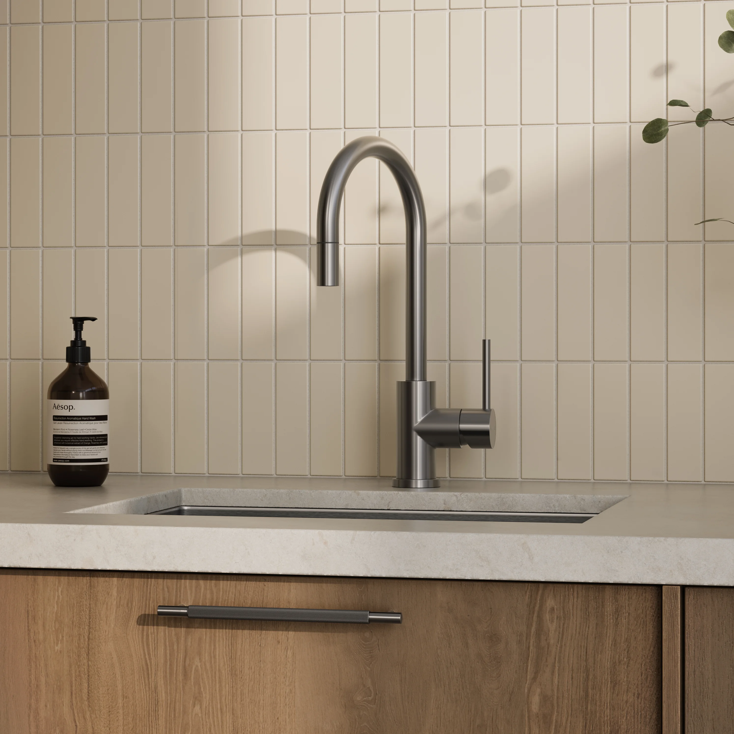 Cabinetry Pulls V2 Tezra Textured Pull 220mm BG