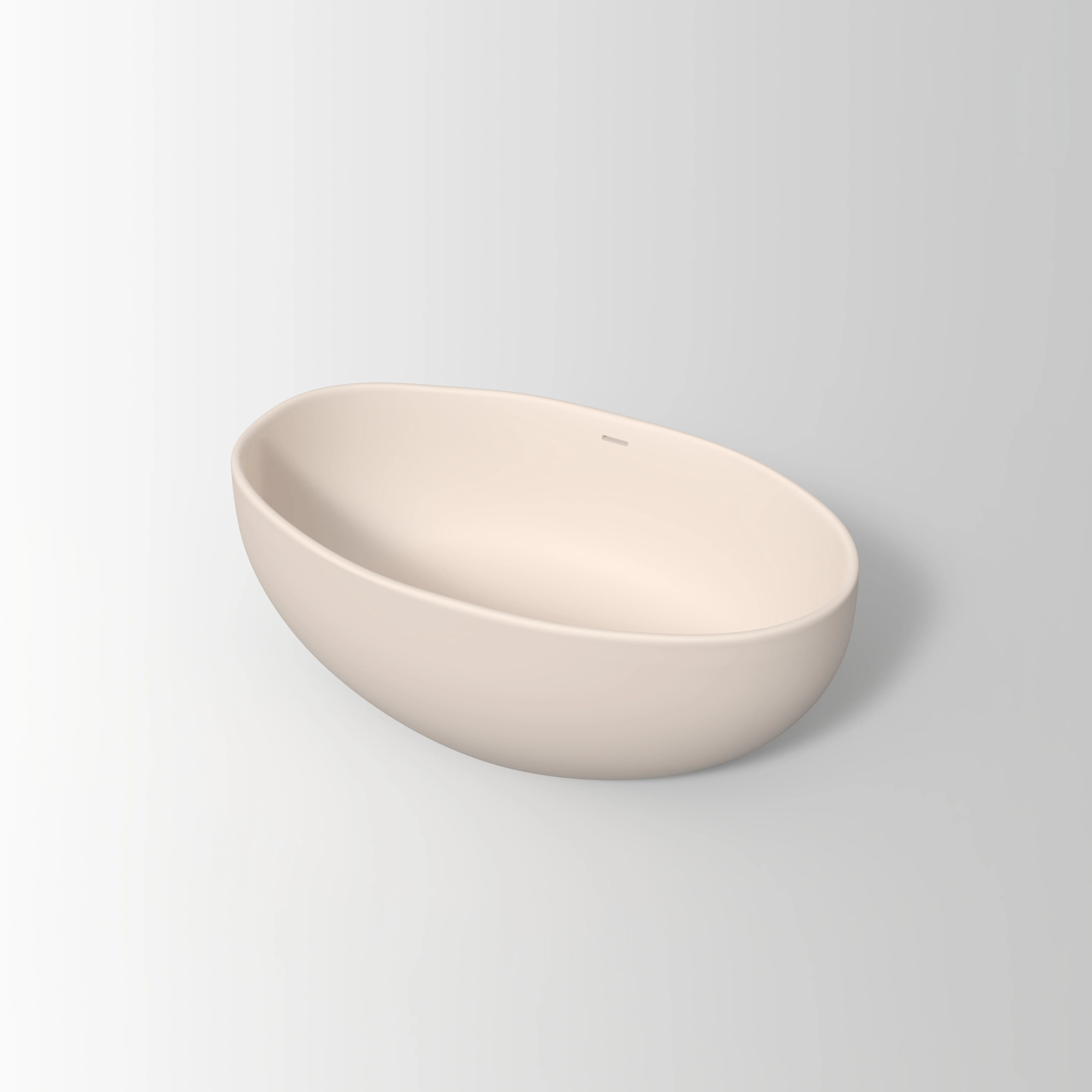 Melia Concrete Bath 1500mm - Almond 3